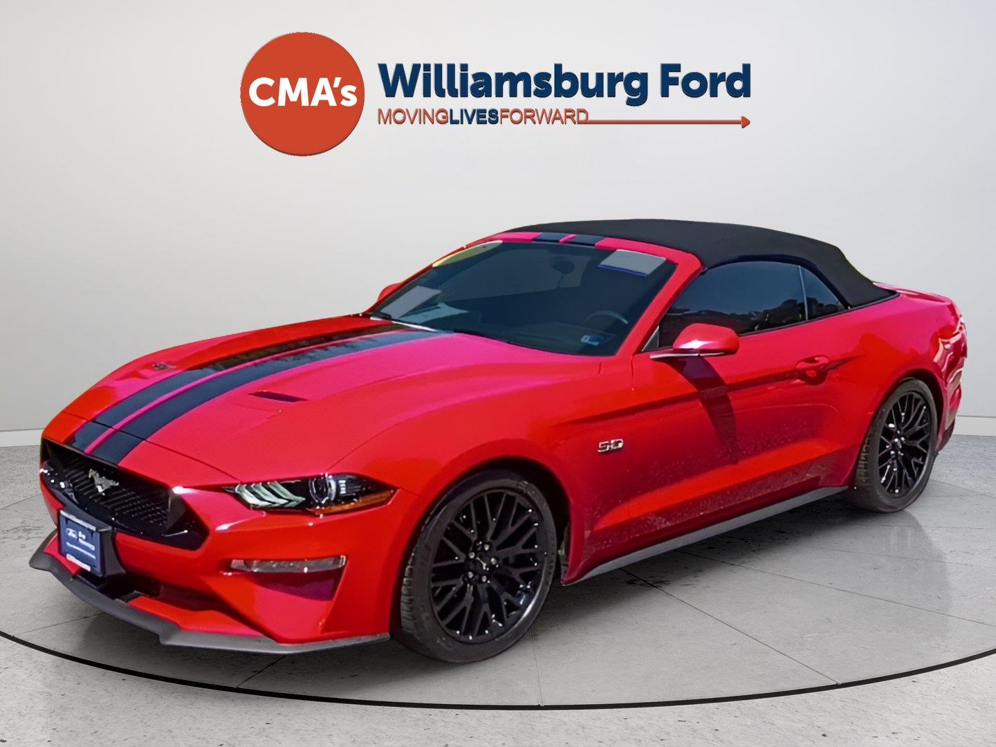 Race Red 2018 Ford Mustang Convertible Rear-Wheel Drive Automatic