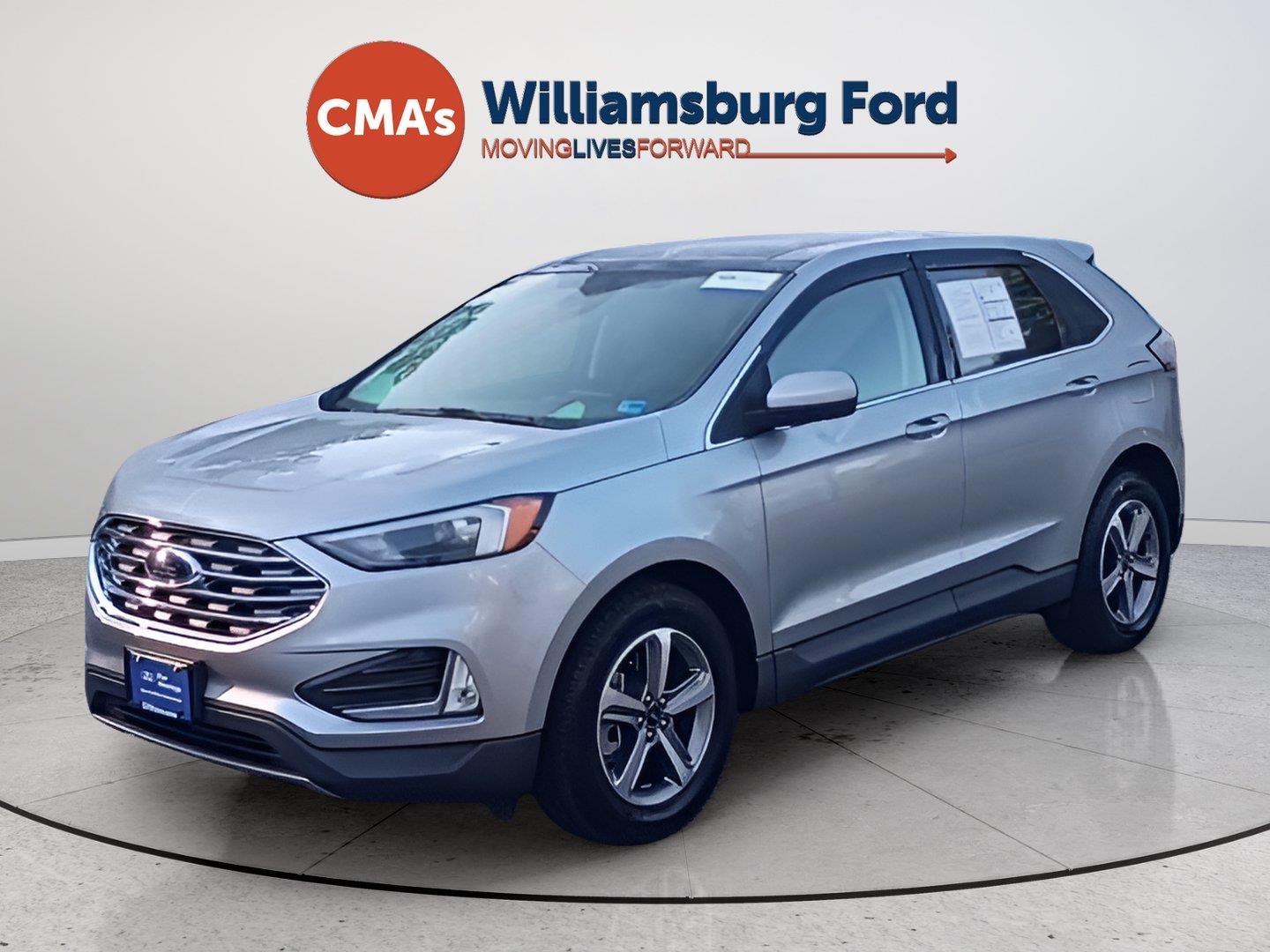 Iconic Silver Metallic 2022 Ford Edge SUV / Crossover All-Wheel Drive 8-Speed Automatic