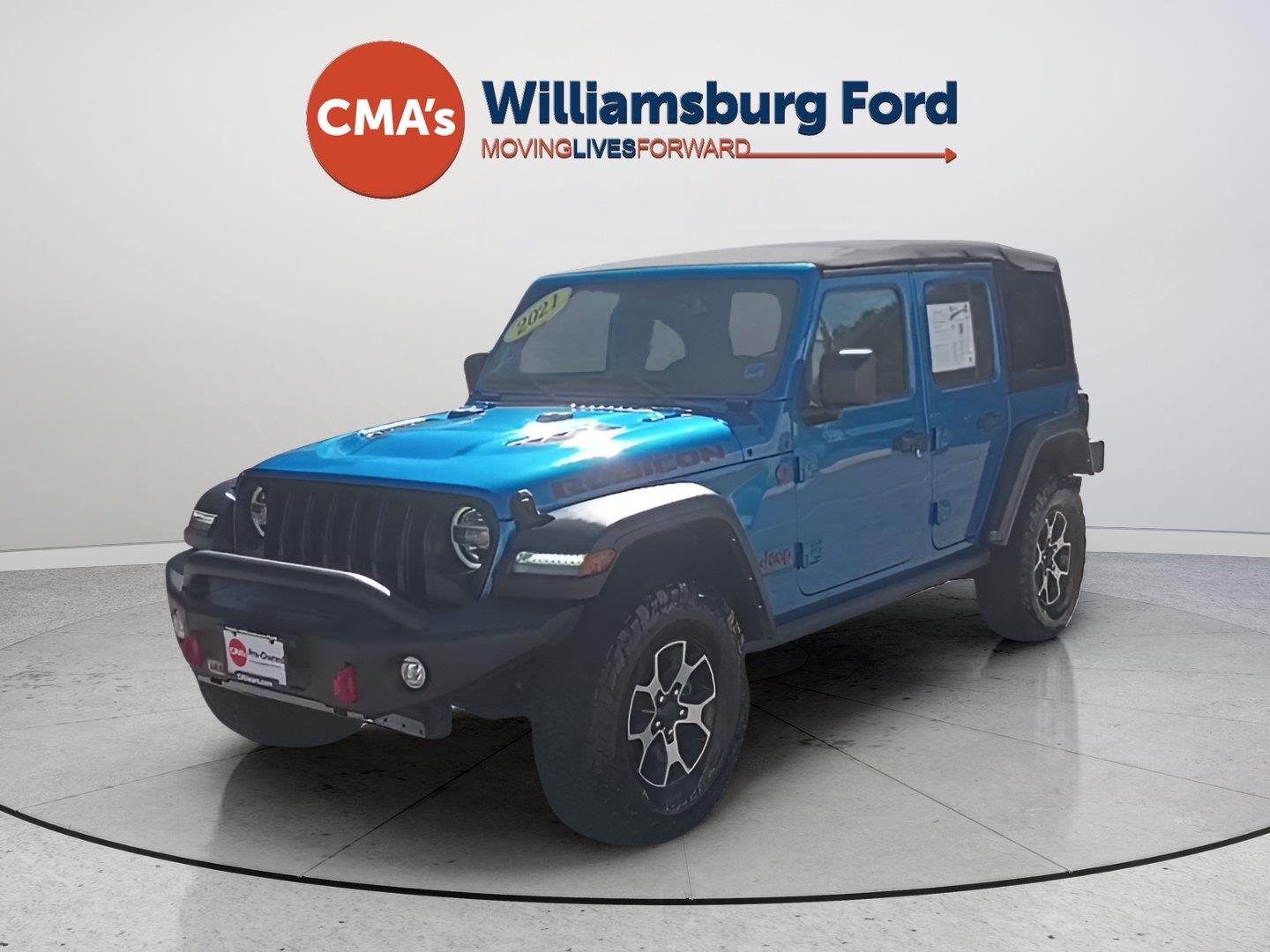 Hydro Blue Pearlcoat 2021 Jeep Wrangler SUV / Crossover Four-Wheel Drive 8-Speed Automatic