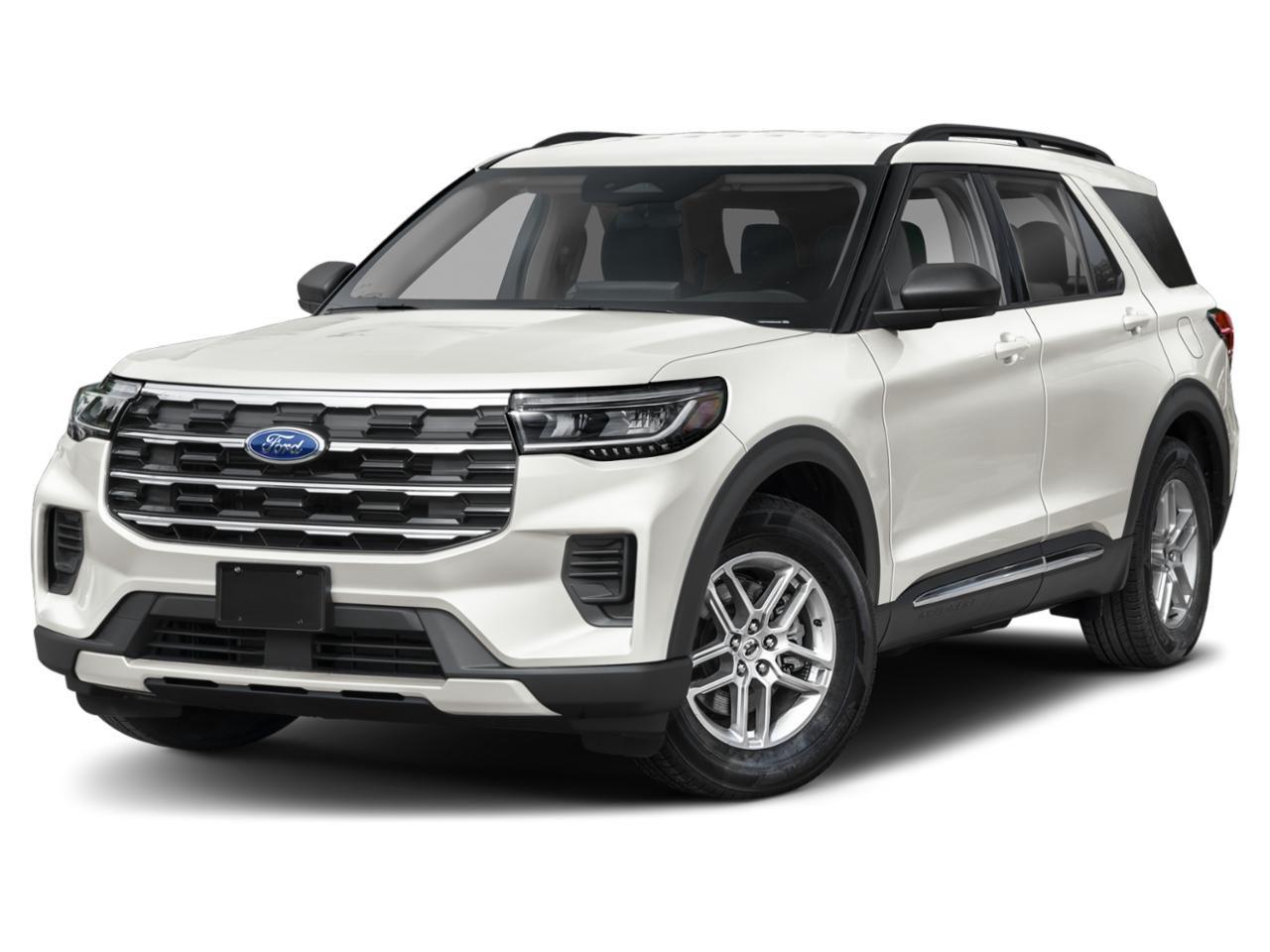 Star White Metallic Tri-Coat 2027 Ford Explorer SUV / Crossover All-Wheel Drive Automatic