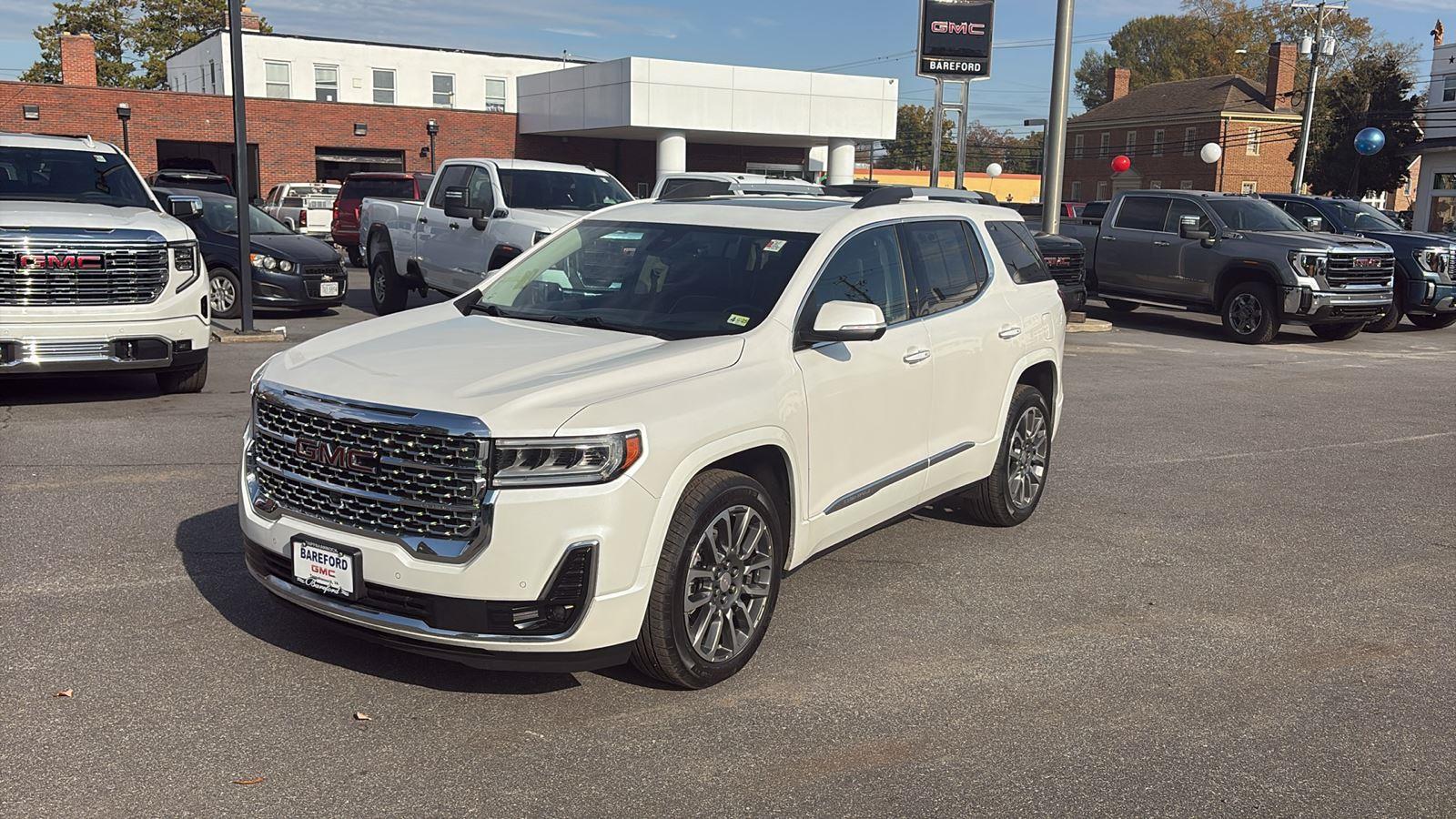 White Frost Tricoat 2022 GMC Acadia Denali AWD SUV / Crossover Four-Wheel Drive 9-Speed Automatic