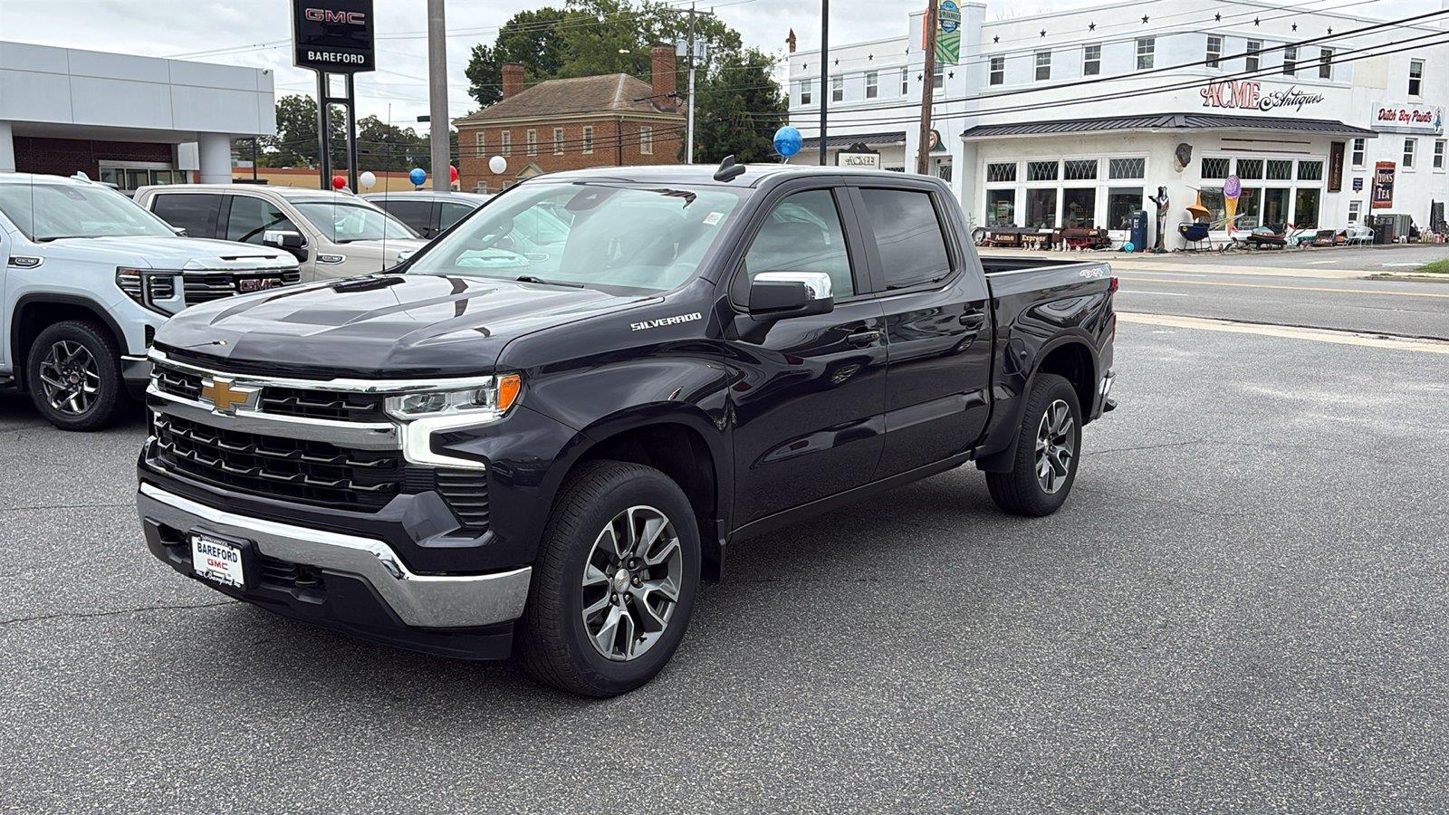 Black 2024 Chevrolet Silverado 1500 Pickup Truck Four-Wheel Drive 8-Speed Automatic