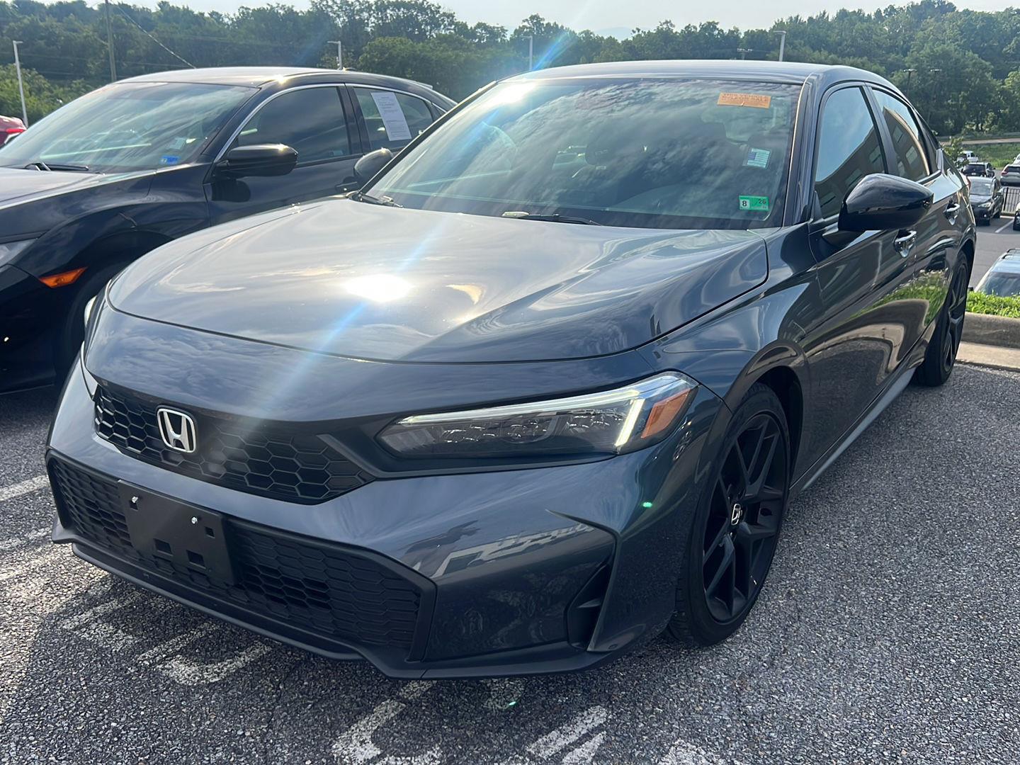 Meteorite Gray Metallic 2025 Honda Civic Hatchback Hatchback Front-Wheel Drive Continuously Variable Transmission