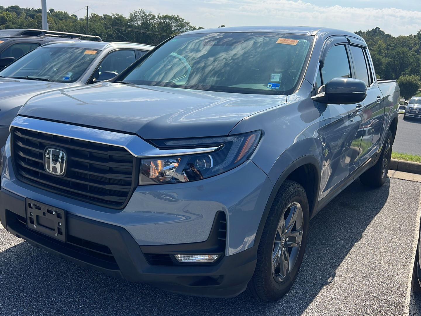 Sonic Gray Pearl 2023 Honda Ridgeline Pickup Truck All-Wheel Drive 9-Speed Automatic