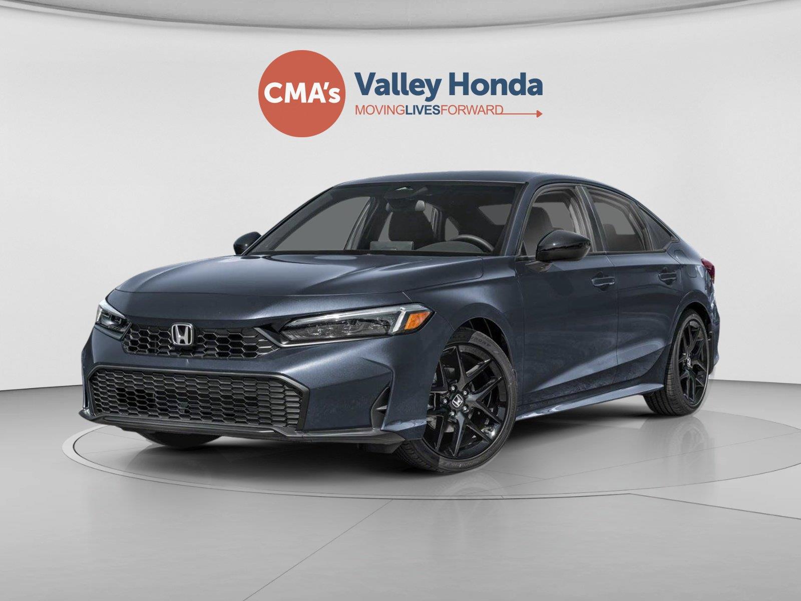 Meteorite Gray Metallic 2026 Honda Civic Sedan Front-Wheel Drive Continuously Variable Transmission
