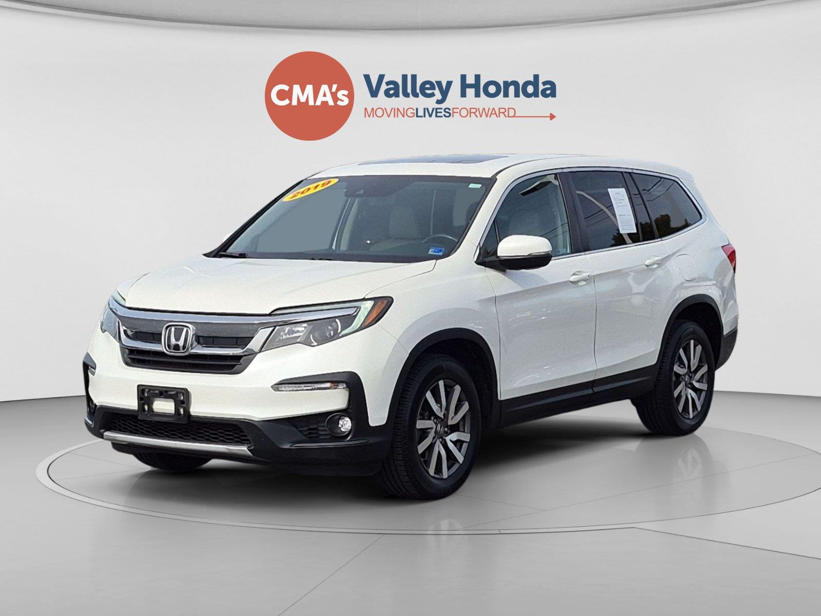 White Diamond Pearl 2019 Honda Pilot SUV / Crossover All-Wheel Drive Automatic