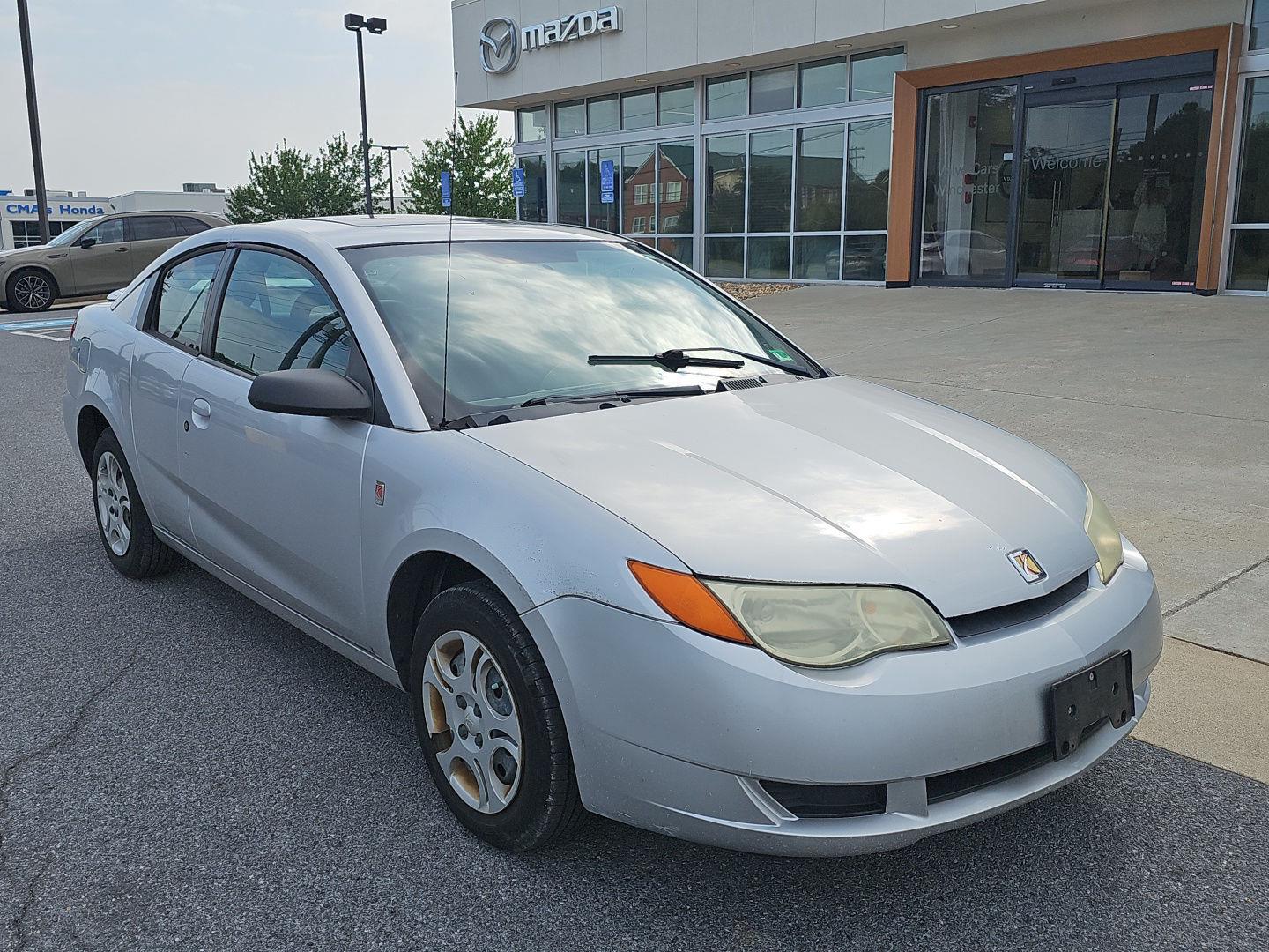 Silver Nickel 2004 Saturn ION Coupe Front-Wheel Drive 5-Speed Manual Overdrive