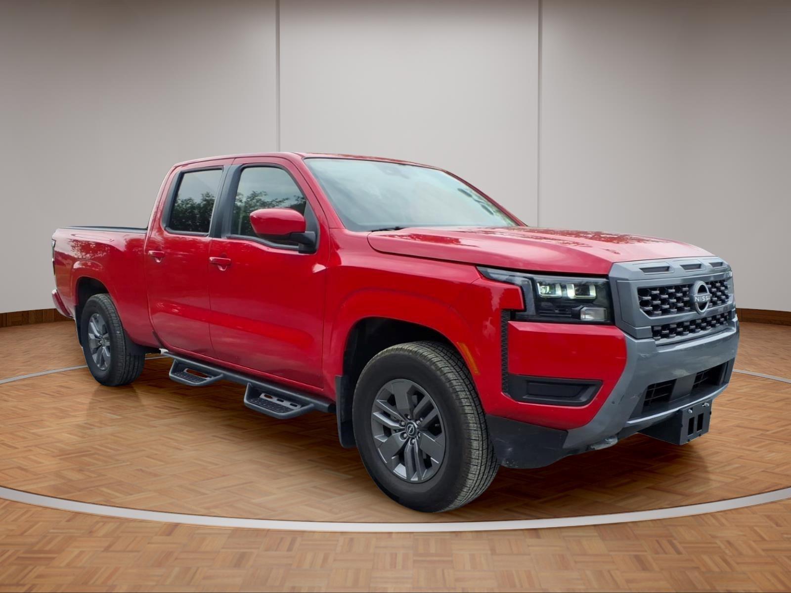 Red Alert 2026 Nissan Frontier Pickup Truck Four-Wheel Drive Automatic