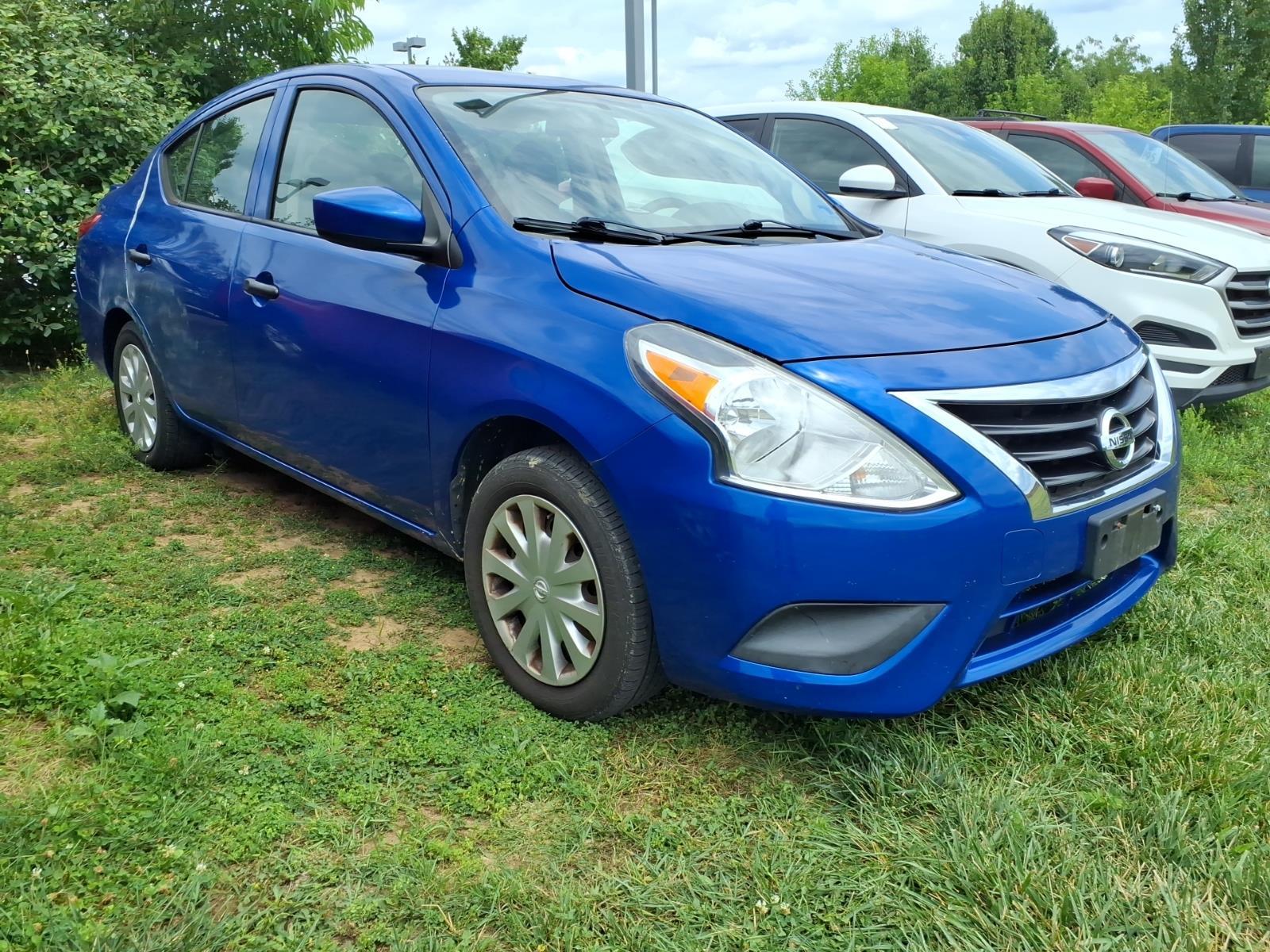 Metallic Blue 2016 Nissan Versa Sedan Front-Wheel Drive Continuously Variable Transmission