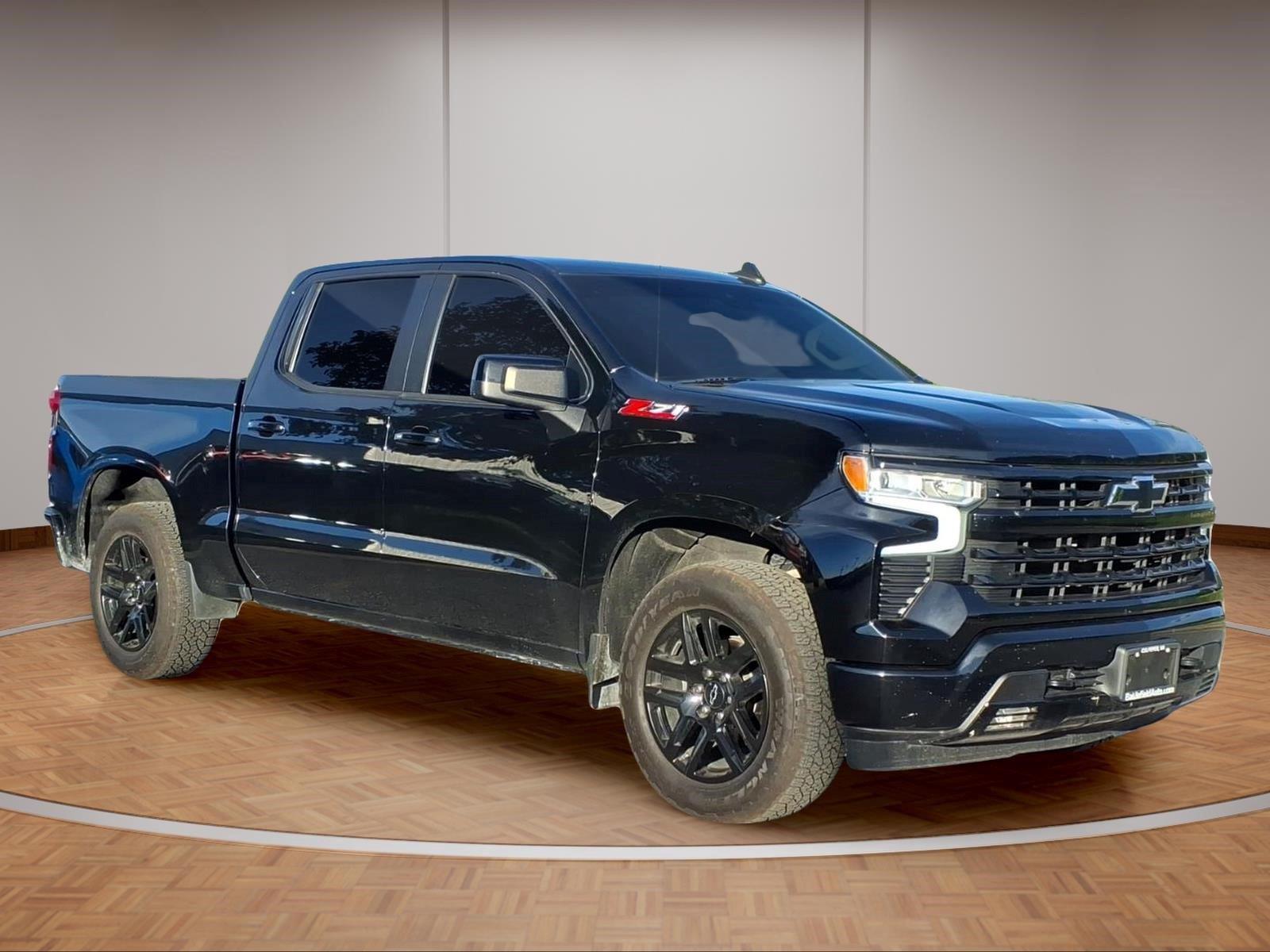Black 2022 Chevrolet Silverado 1500 Pickup Truck Four-Wheel Drive Automatic