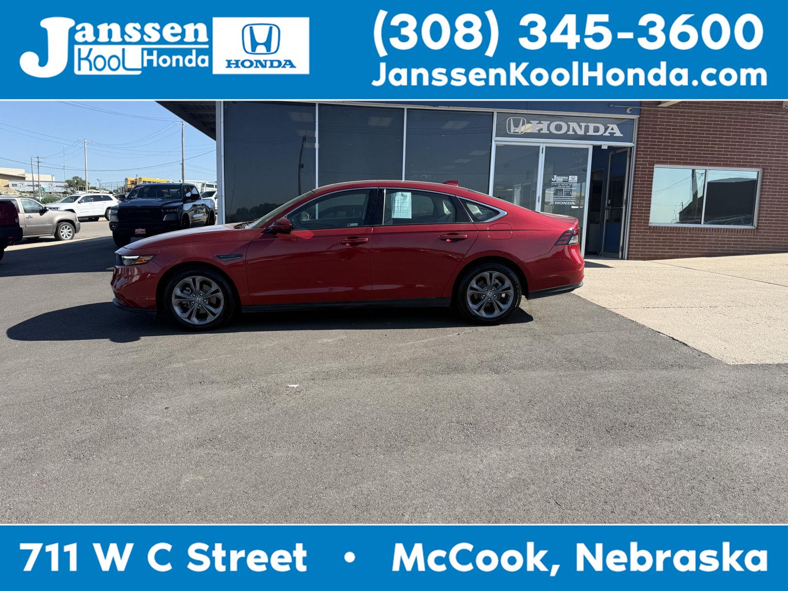 Radiant Red Metallic 2024 Honda Accord Sedan Front-Wheel Drive Continuously Variable Transmission