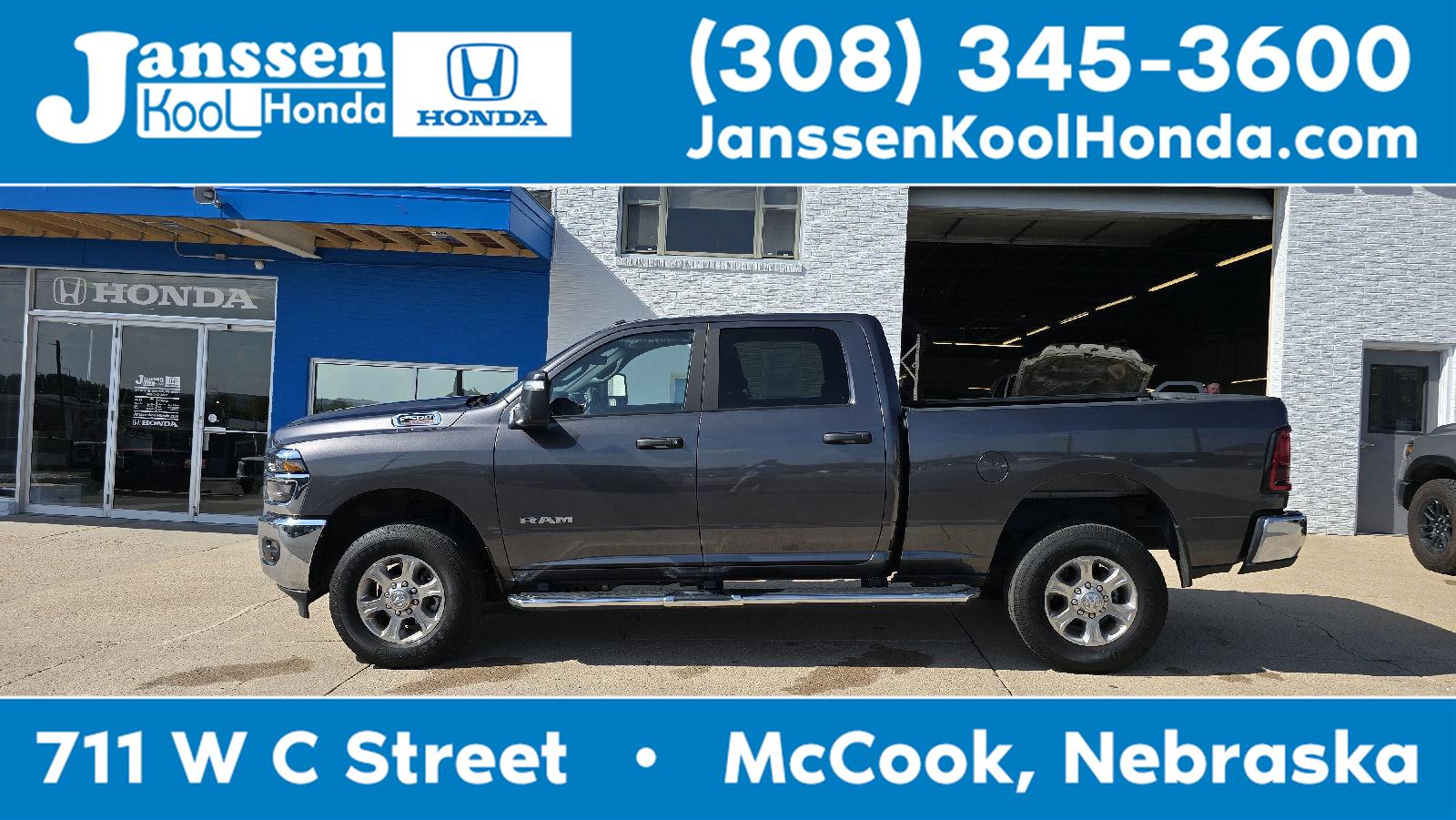 Gray (Granite Crystal Metallic Clearcoat) 2025 RAM 2500 Pickup Truck Four-Wheel Drive 8-Speed Automatic