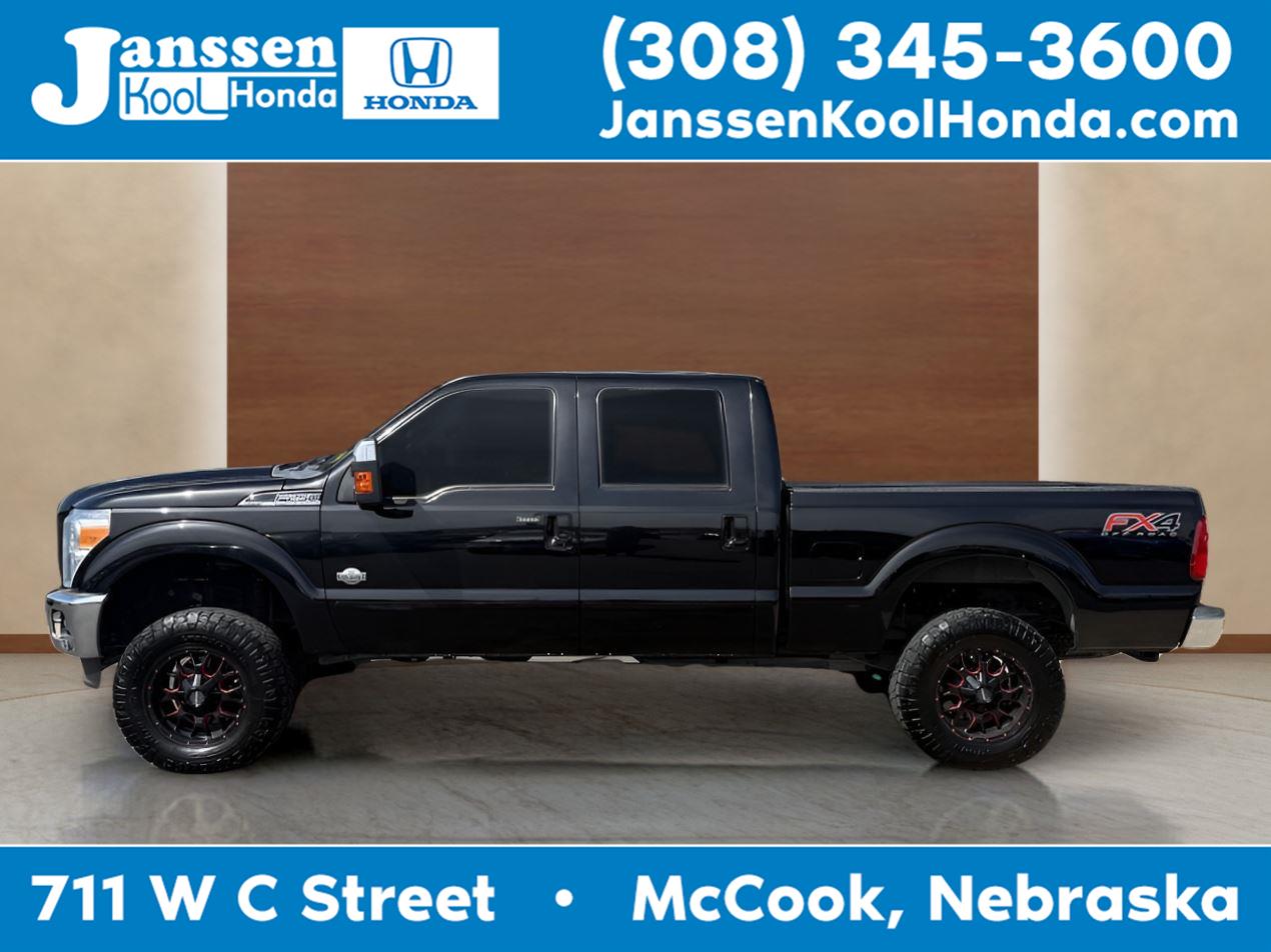 Gray 2015 Ford F-250 Super Duty King Ranch Crew Cab 4WD Pickup Truck Four-Wheel Drive Automatic