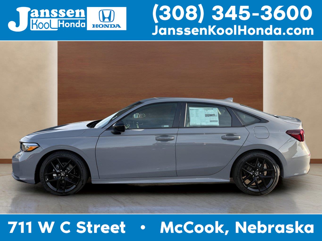 Urban Gray Pearl 2026 Honda Civic Sedan Front-Wheel Drive Continuously Variable Transmission