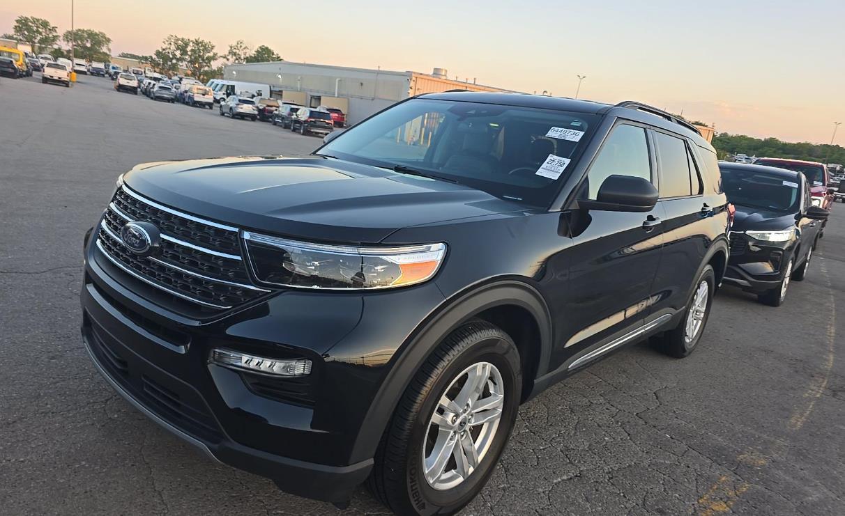 Agate Black Metallic 2023 Ford Explorer SUV / Crossover All-Wheel Drive Automatic