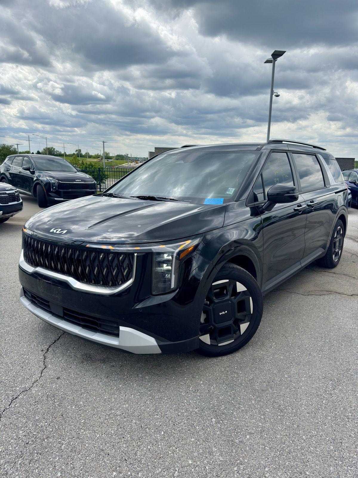 Aurora Black Pearl 2025 Kia Carnival EX FWD Minivan Front-Wheel Drive 8-Speed Automatic