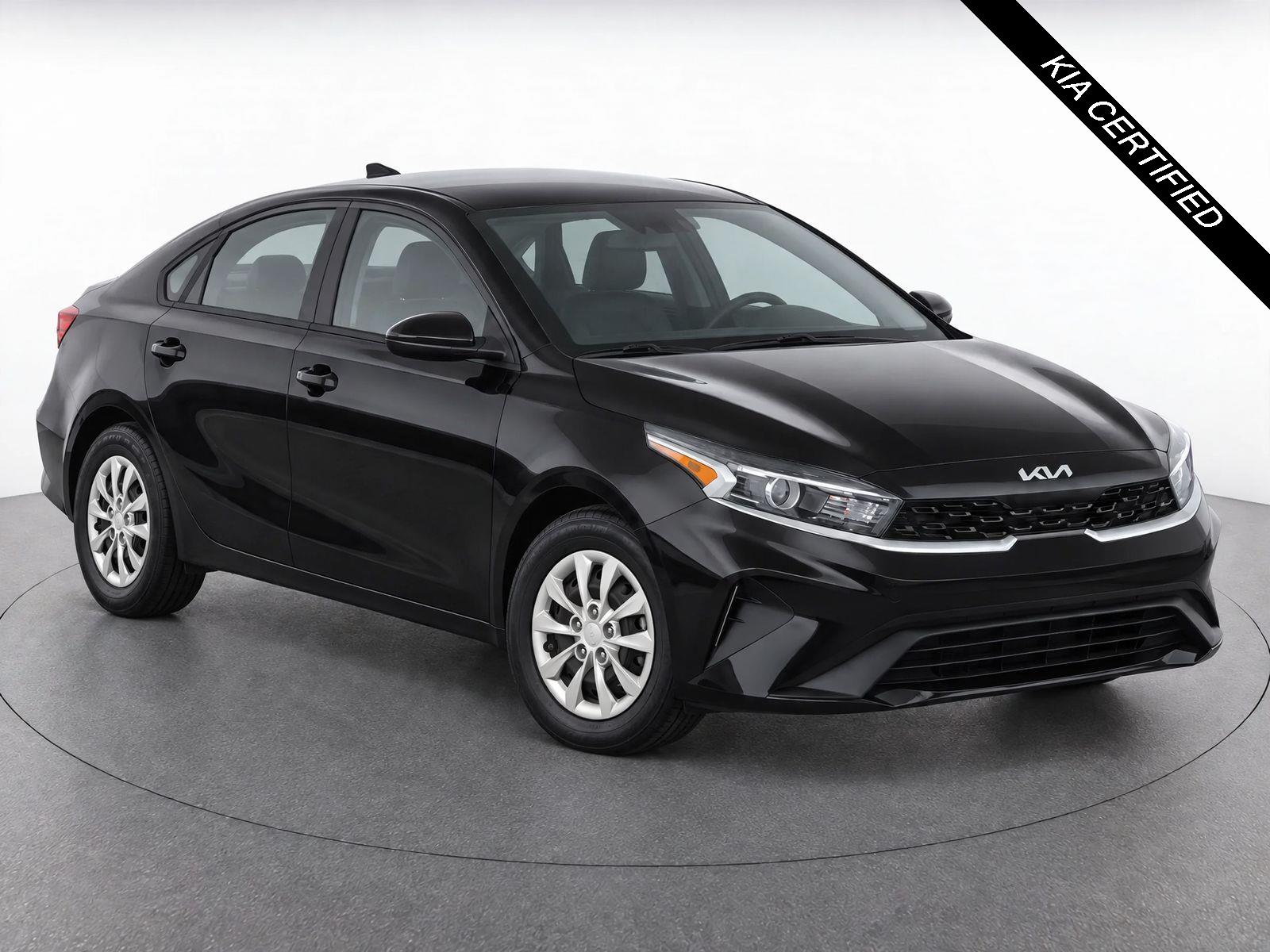 Aurora Black Pearl 2024 Kia Forte Sedan Front-Wheel Drive Continuously Variable Transmission