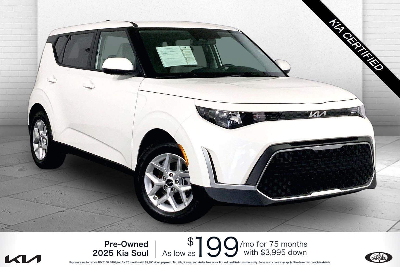 Snow White Pearl 2025 Kia Soul SUV / Crossover Front-Wheel Drive Continuously Variable Transmission