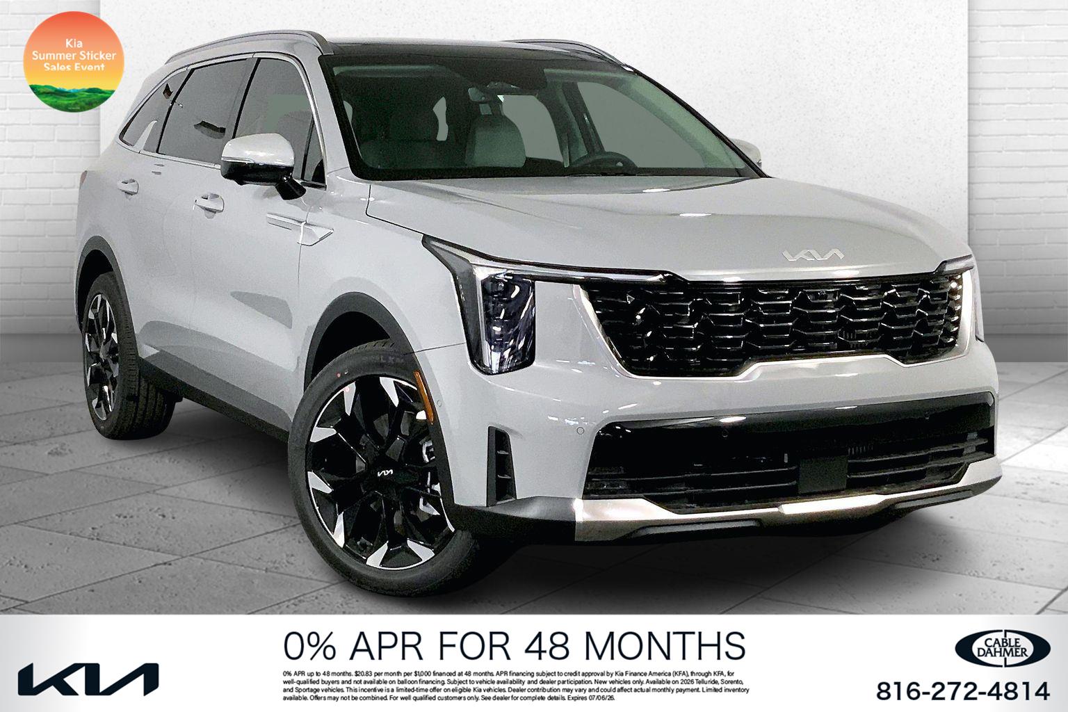 Wolf Gray 2026 Kia Sorento SUV / Crossover Front-Wheel Drive 8-Speed Automatic