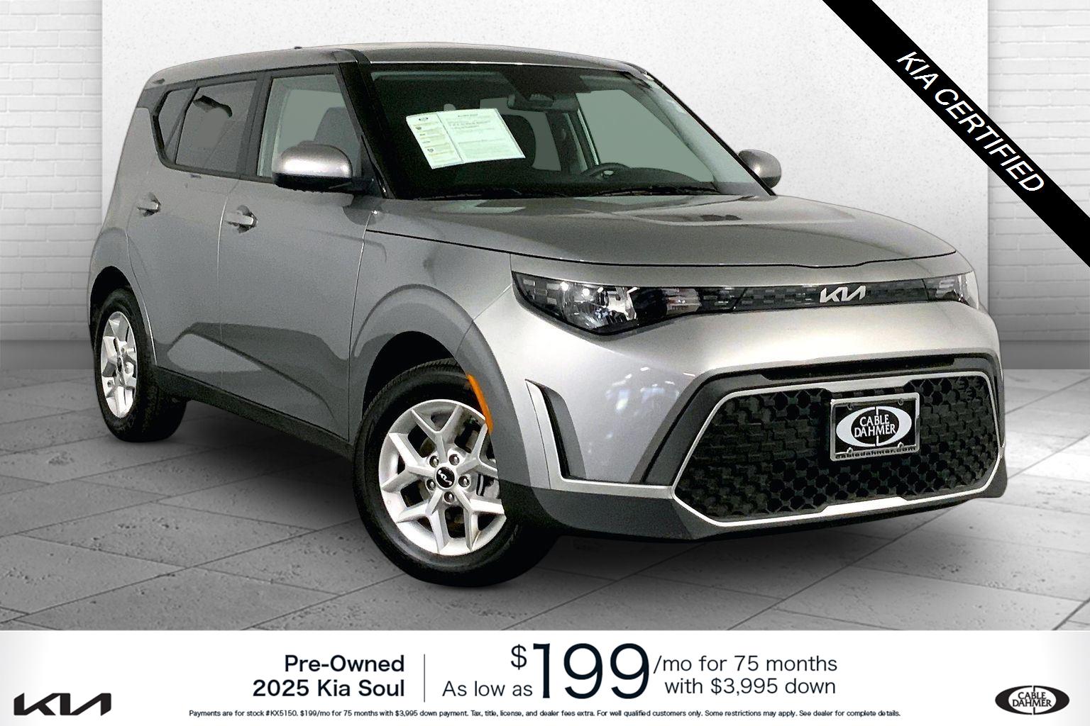 Steel Gray 2025 Kia Soul SUV / Crossover Front-Wheel Drive Continuously Variable Transmission