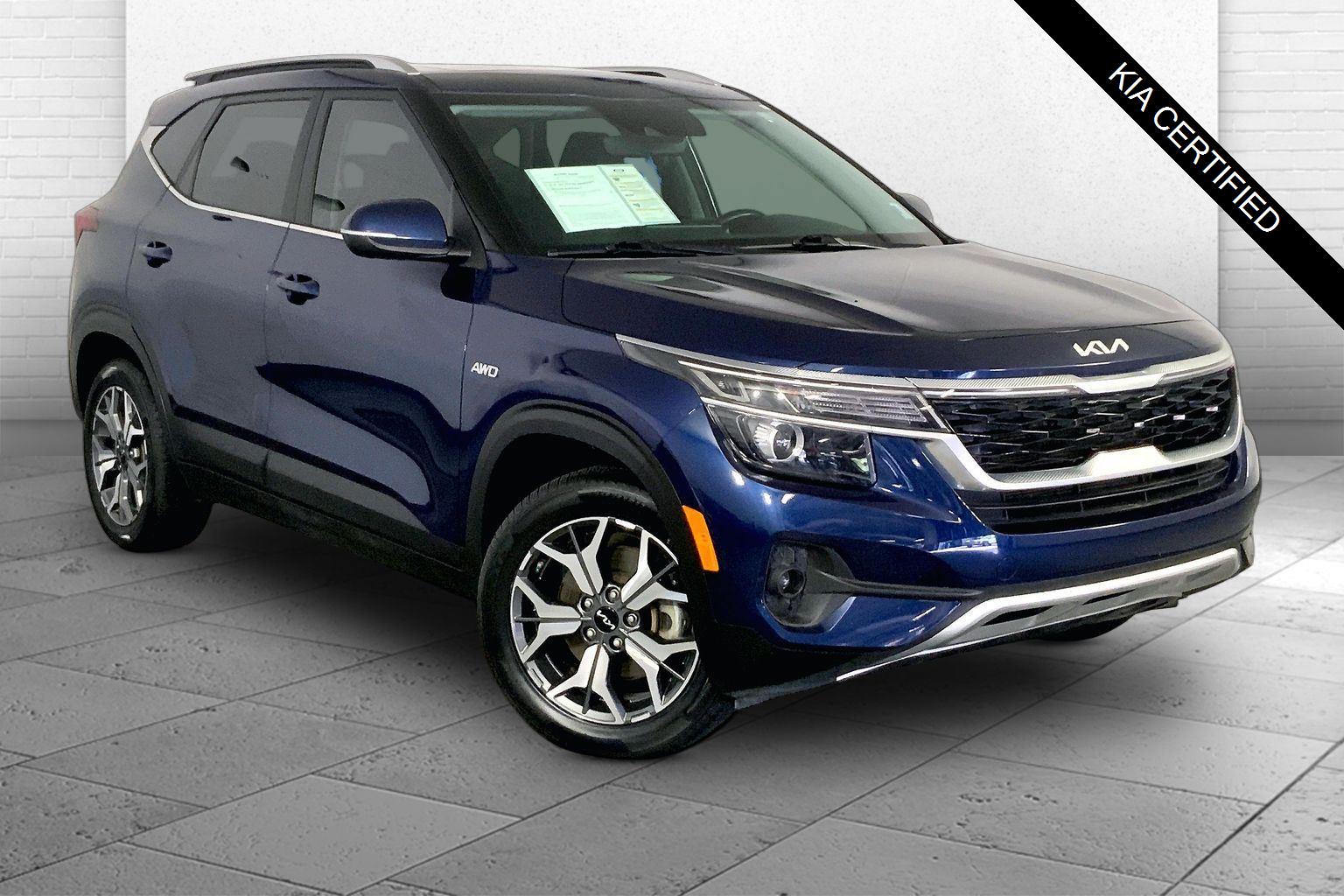 Dark Ocean Blue 2023 Kia Seltos SUV / Crossover All-Wheel Drive Continuously Variable Transmission