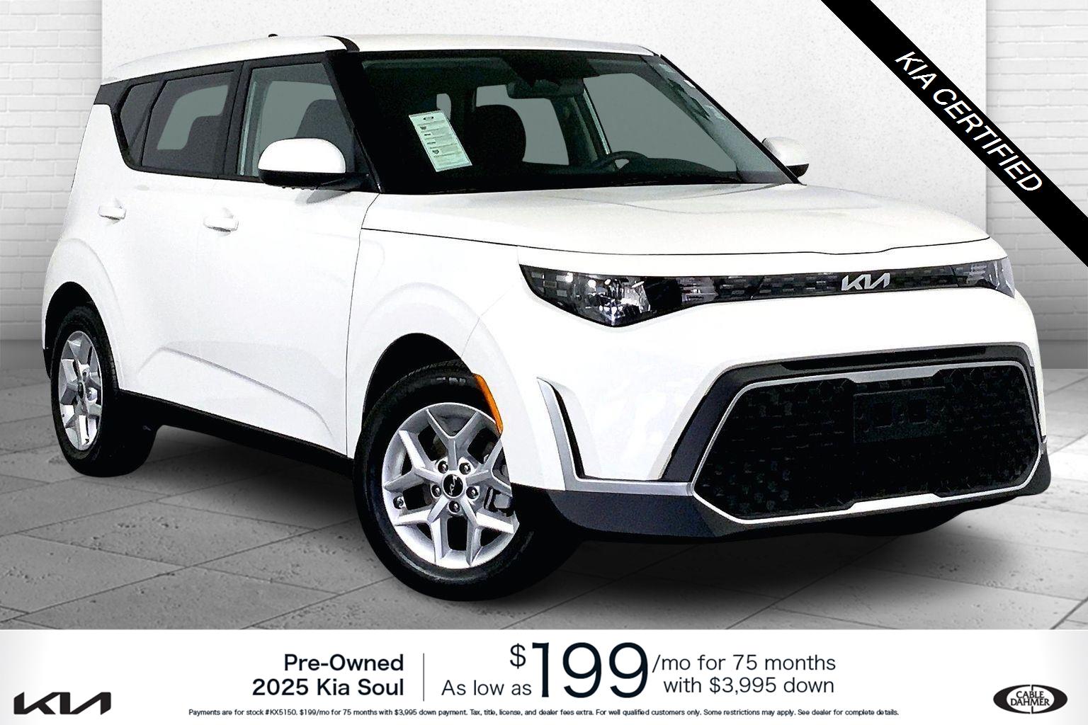 Snow White Pearl 2025 Kia Soul SUV / Crossover Front-Wheel Drive Continuously Variable Transmission
