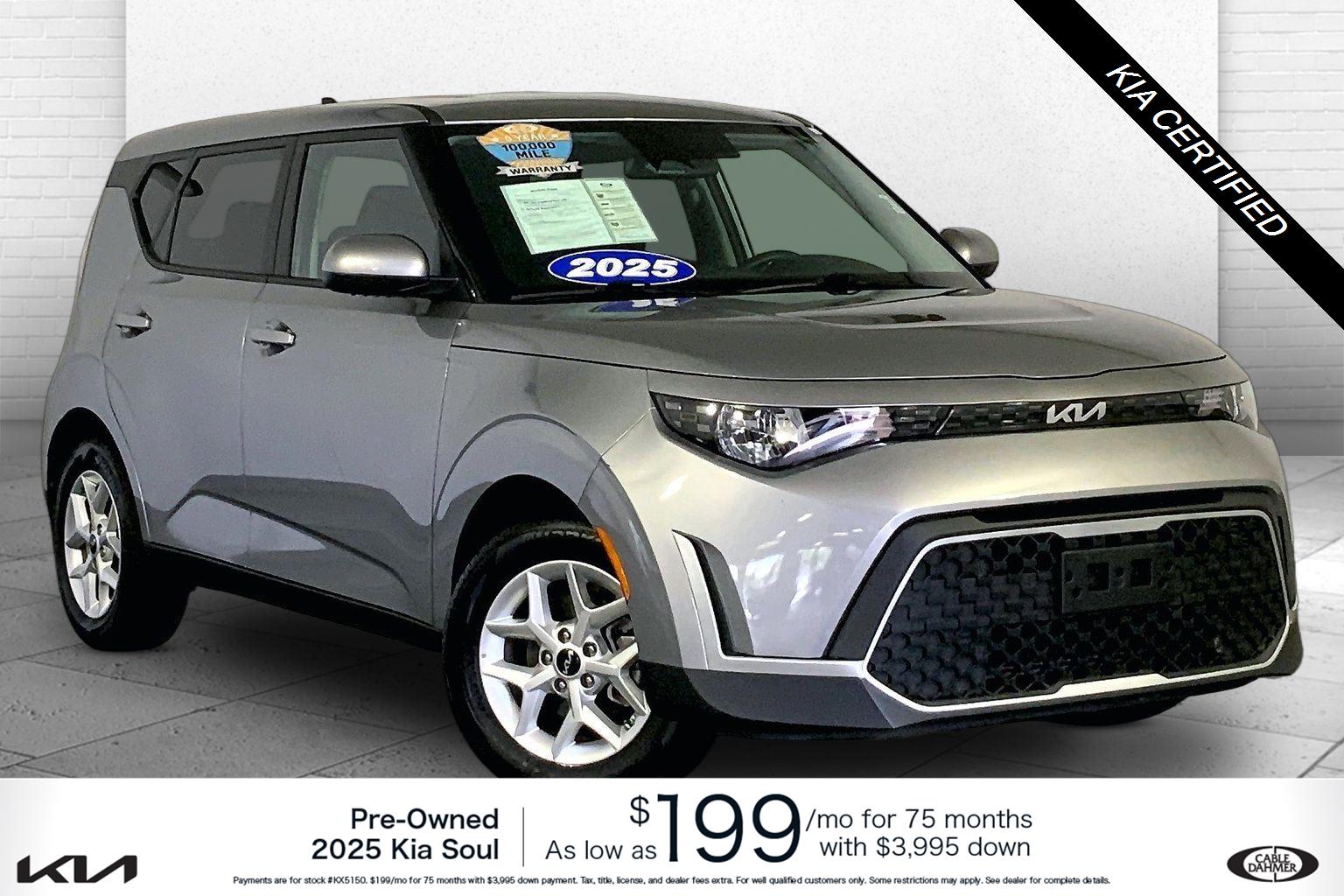 Steel Gray 2025 Kia Soul SUV / Crossover Front-Wheel Drive Continuously Variable Transmission