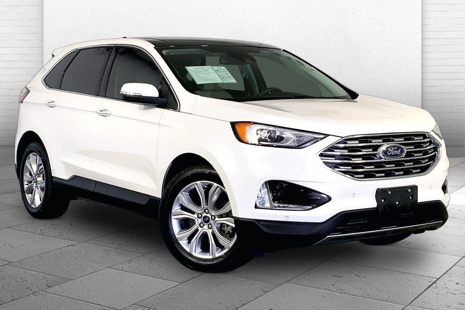 Star White Metallic Tri-Coat 2020 Ford Edge SUV / Crossover All-Wheel Drive 8-Speed Automatic