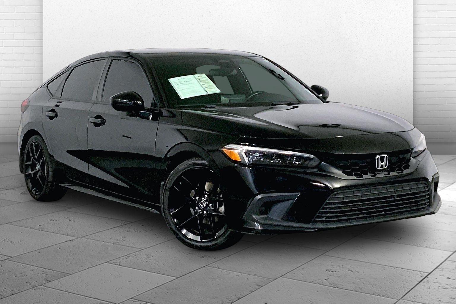 Crystal Black Pearl 2023 Honda Civic Hatchback Hatchback Front-Wheel Drive Continuously Variable Transmission