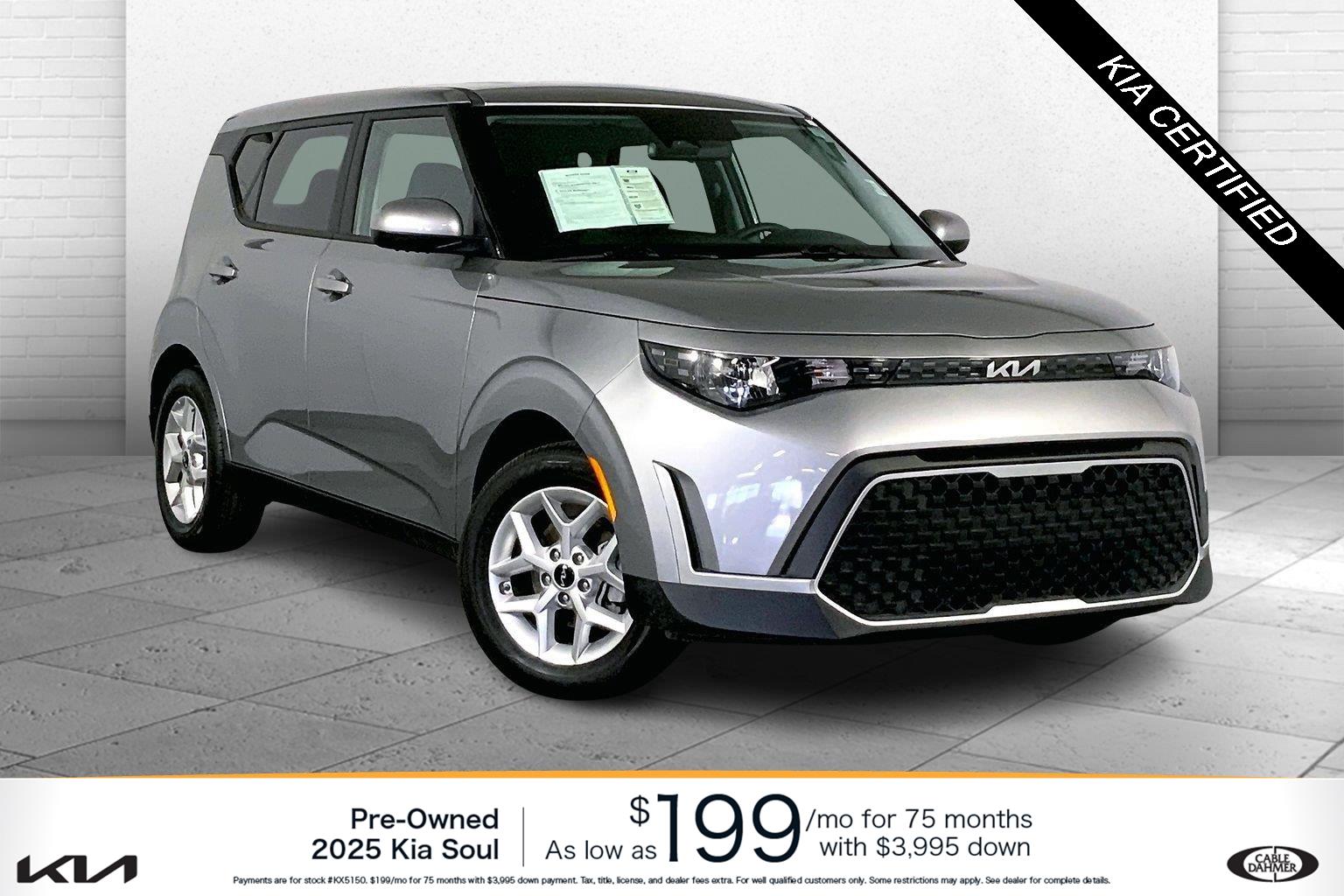 Steel Gray 2025 Kia Soul SUV / Crossover Front-Wheel Drive Continuously Variable Transmission