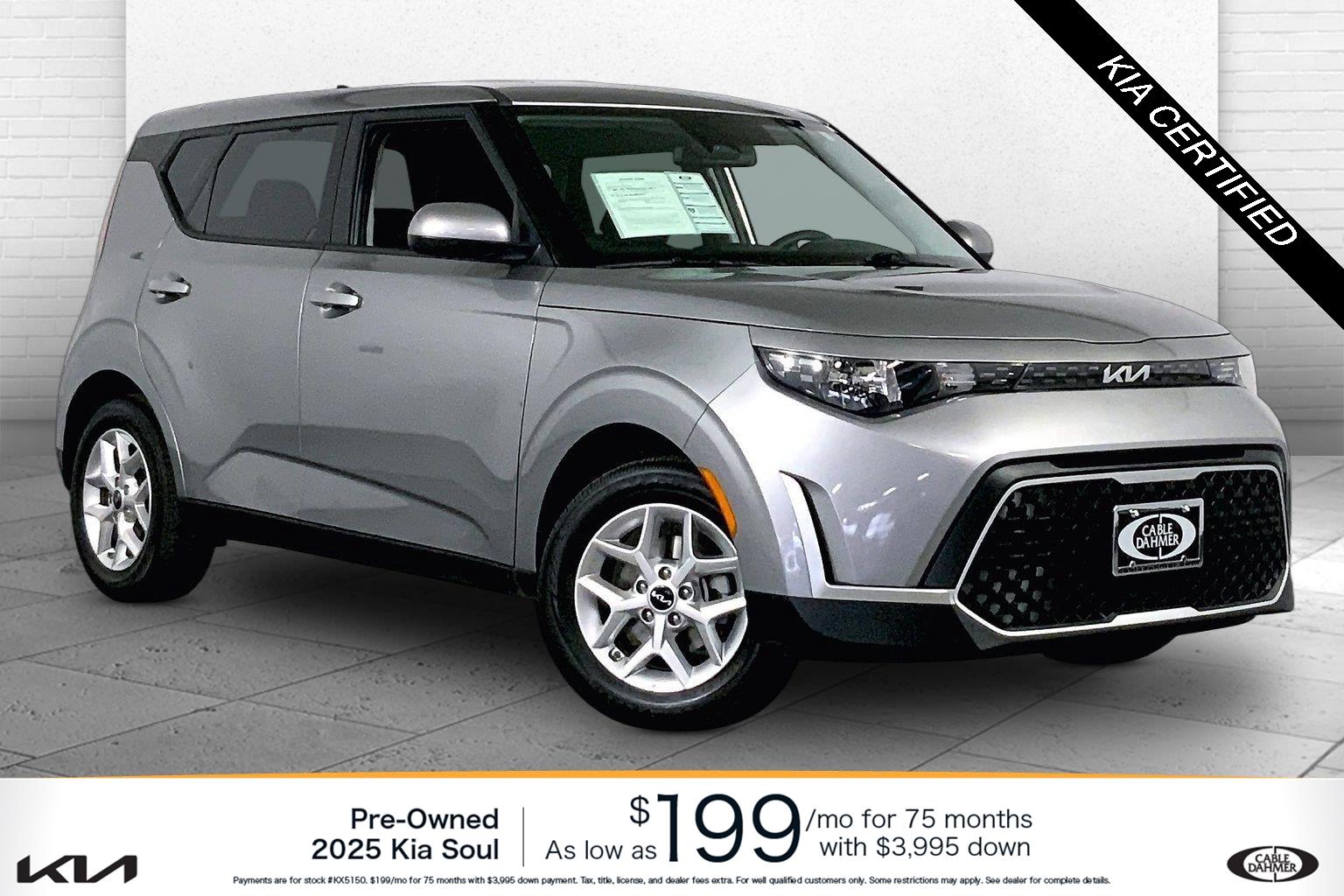 Steel Gray 2025 Kia Soul SUV / Crossover Front-Wheel Drive Continuously Variable Transmission