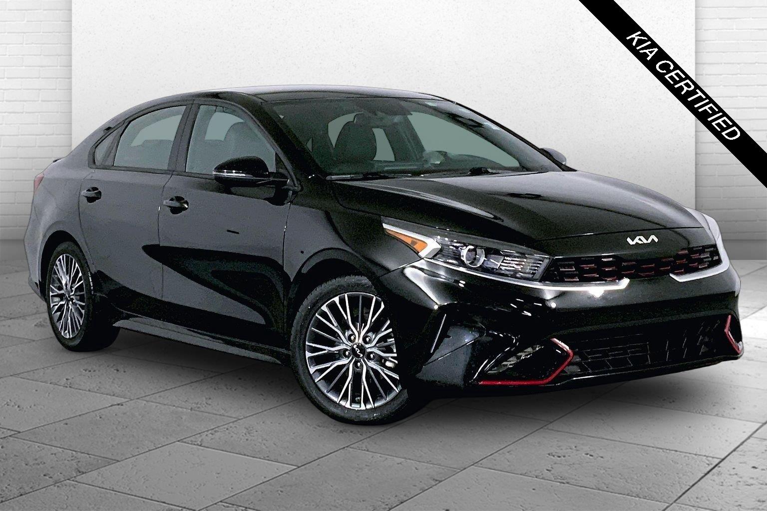 Aurora Black Pearl 2023 Kia Forte Sedan Front-Wheel Drive Continuously Variable Transmission