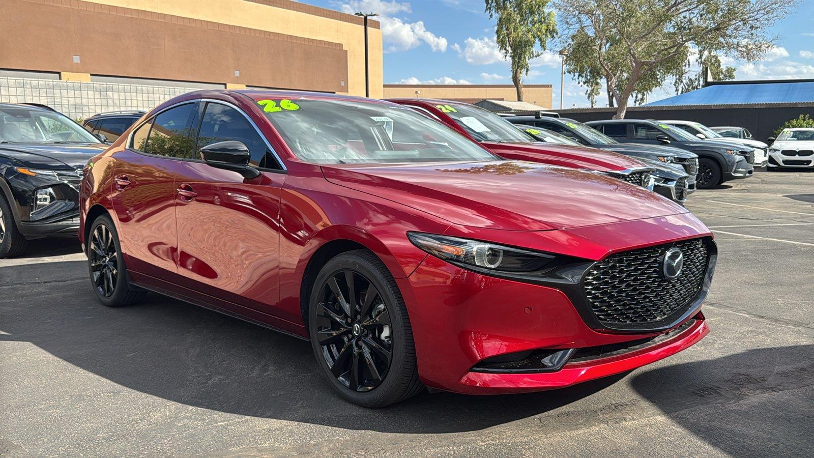 Red 2026 Mazda MAZDA3 Sedan All-Wheel Drive Automatic