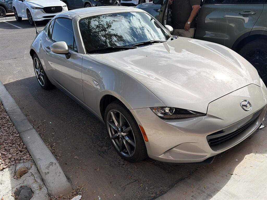 Gray (Platinum Quartz Metallic) 2023 Mazda MX-5 Miata Convertible Rear-Wheel Drive Automatic