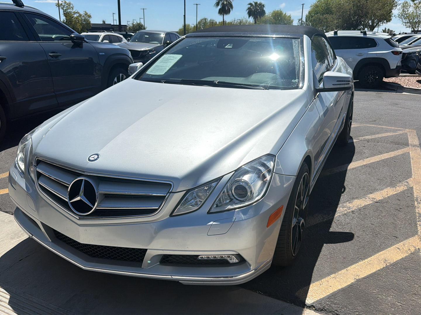 Iridium Silver Metallic 2011 Mercedes-Benz E-Class Convertible Rear-Wheel Drive Automatic