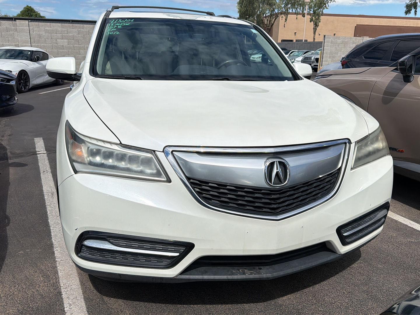 White Diamond Pearl 2016 Acura MDX SUV / Crossover All-Wheel Drive Automatic