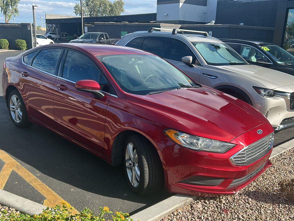 Ruby Red Metallic Tinted Clearcoat 2018 Ford Fusion Sedan Front-Wheel Drive 6-Speed Automatic