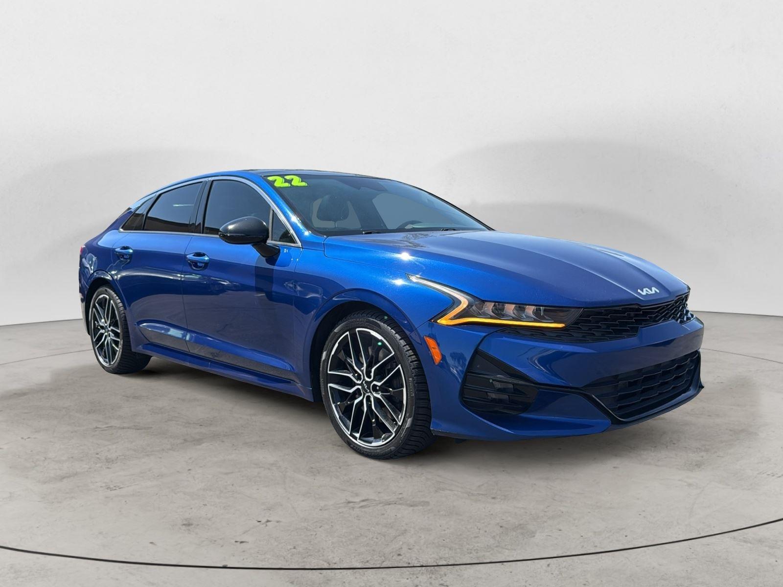 Sapphire Blue 2022 Kia K5 Sedan Front-Wheel Drive Automatic