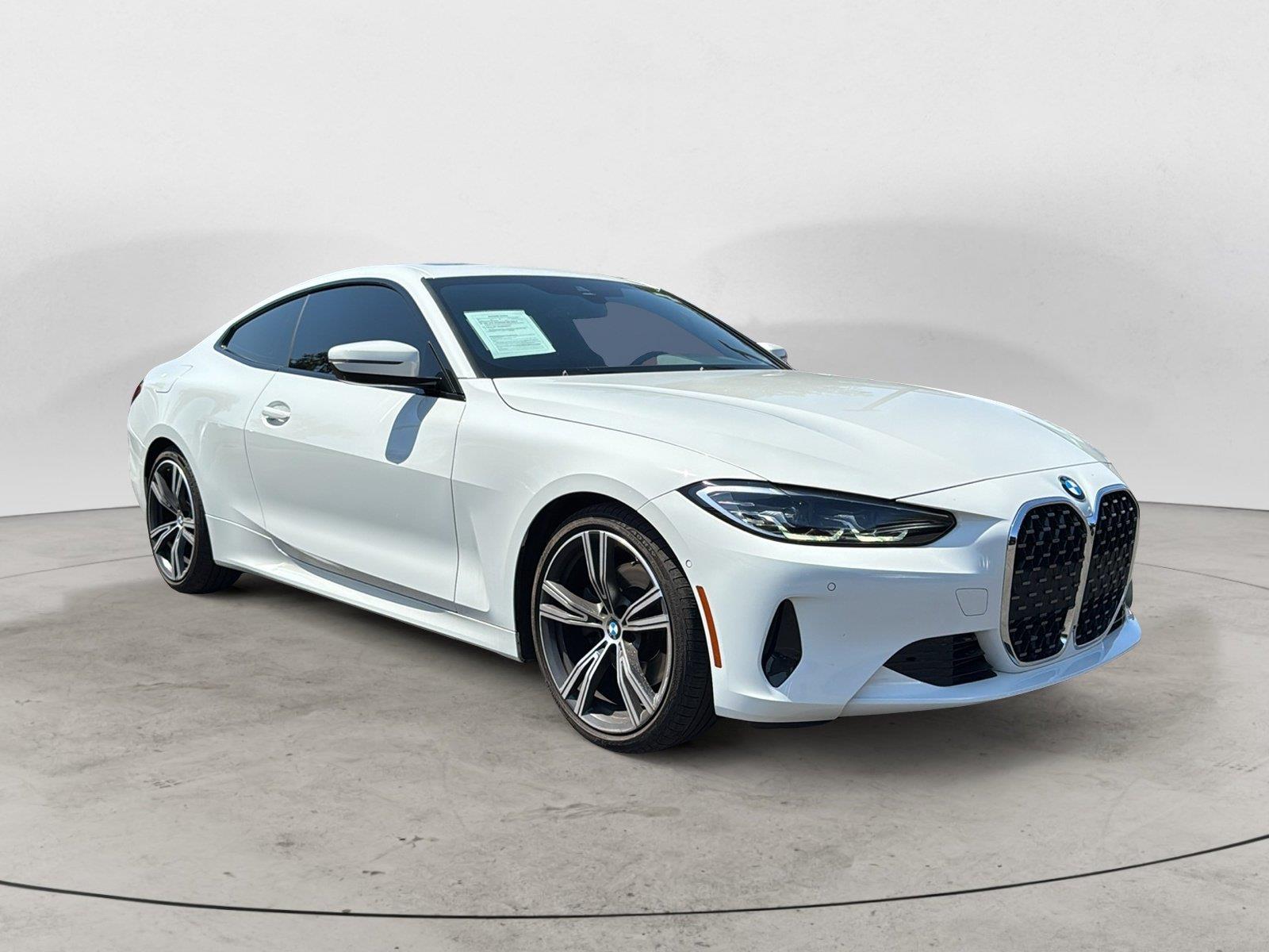 Alpine White 2023 BMW 4 Series Coupe Rear-Wheel Drive Automatic