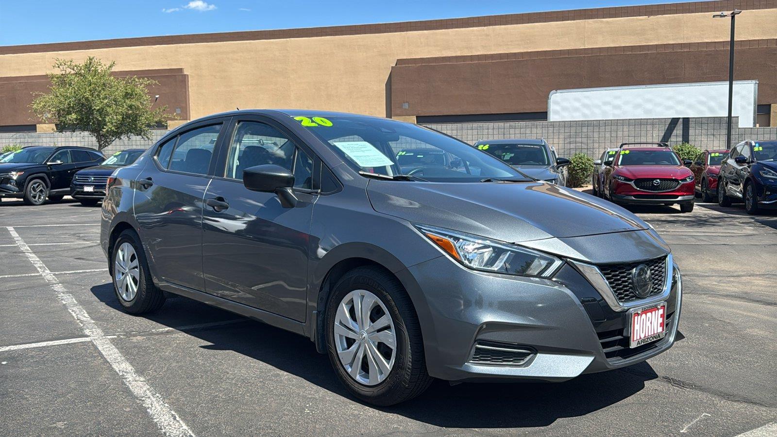 Gray (Gun Metallic) 2020 Nissan Versa Sedan Front-Wheel Drive Continuously Variable Transmission