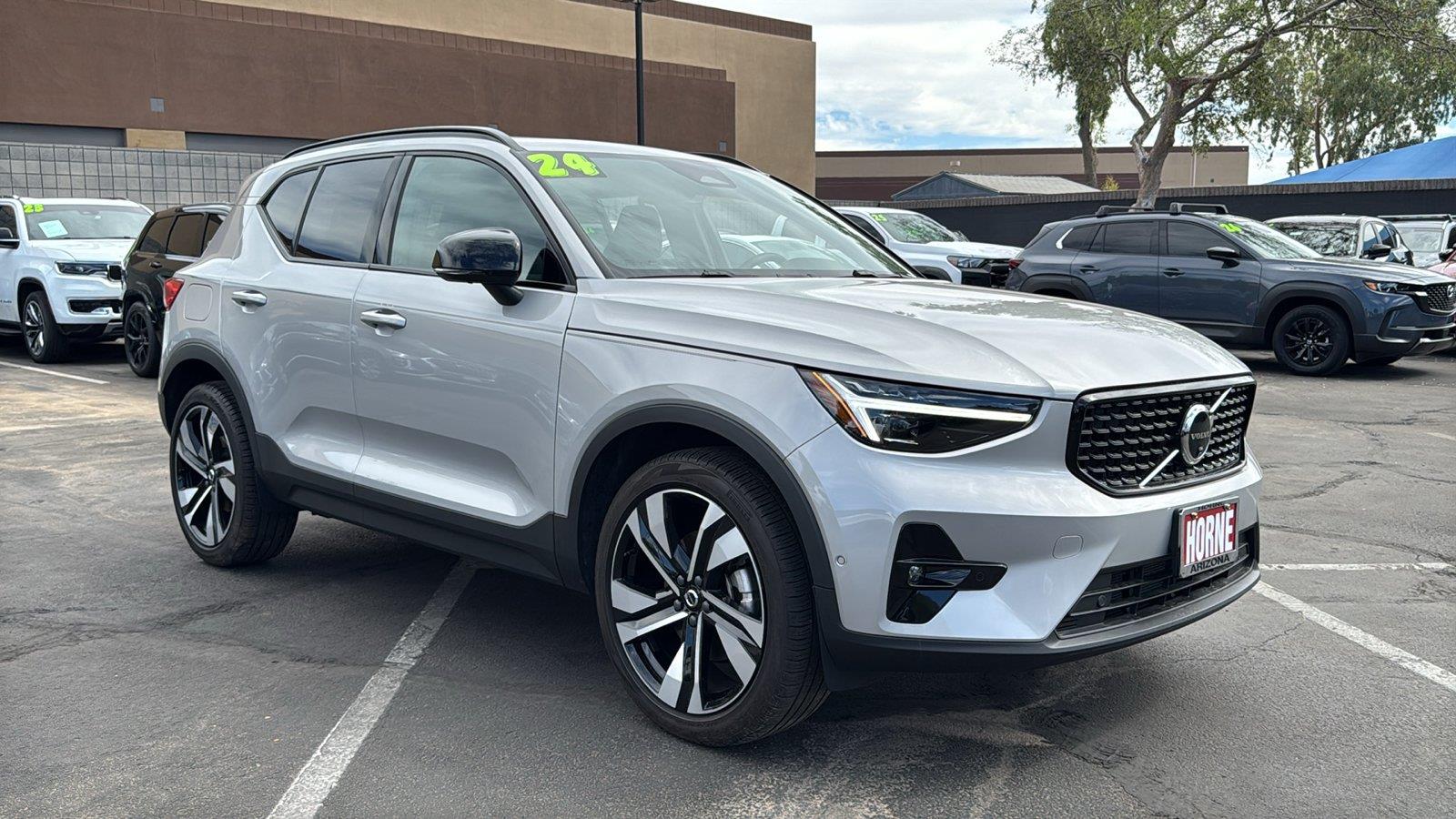 Silver Dawn Metallic 2024 Volvo XC40 SUV / Crossover All-Wheel Drive Automatic