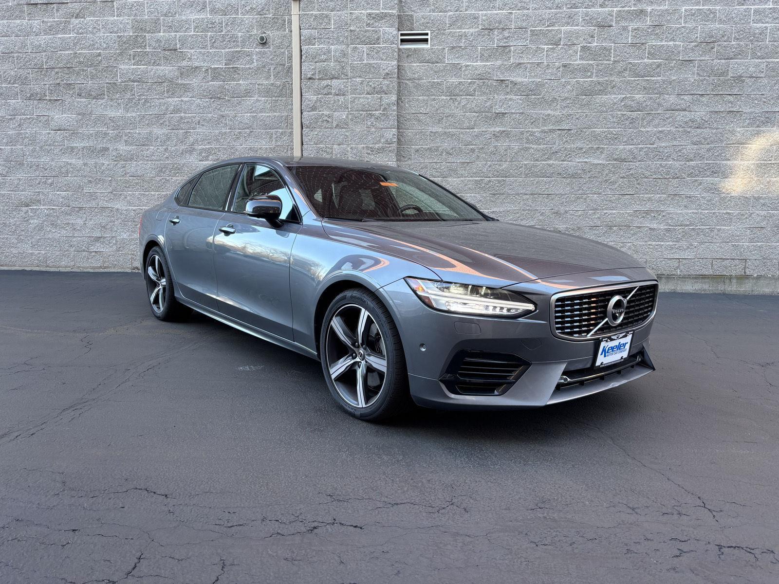 Gray (Osmium Grey Metallic) 2020 Volvo S90 Hybrid Plug-in T8 R-Design eAWD Sedan All-Wheel Drive Automatic