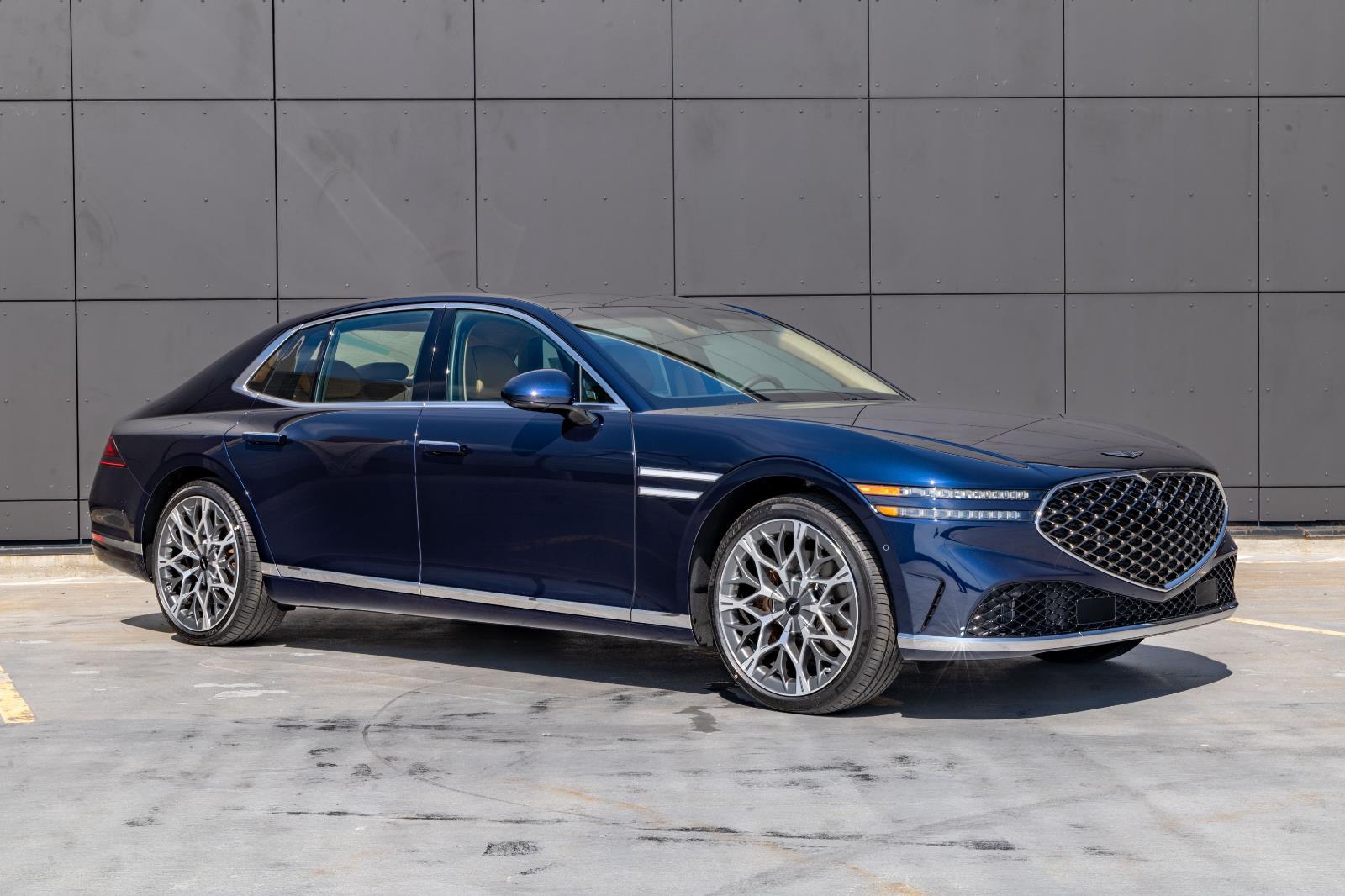 Capri Blue 2026 Genesis G90 3.5T e-Supercharger AWD Sedan All-Wheel Drive Automatic