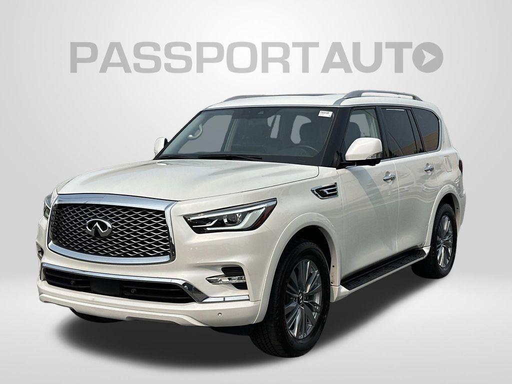 Moonstone White 2024 INFINITI QX80 SUV / Crossover Rear-Wheel Drive 7-Speed Automatic