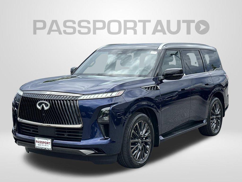 Grand Blue/Black Obsidian 2025 INFINITI QX80 SUV / Crossover All-Wheel Drive 9-Speed Automatic
