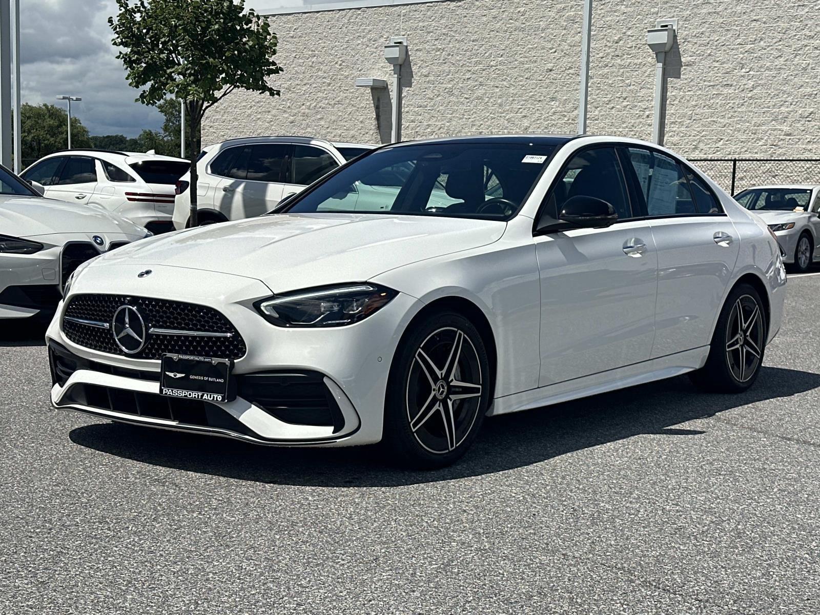 Polar White 2024 Mercedes-Benz C-Class Sedan All-Wheel Drive Automatic