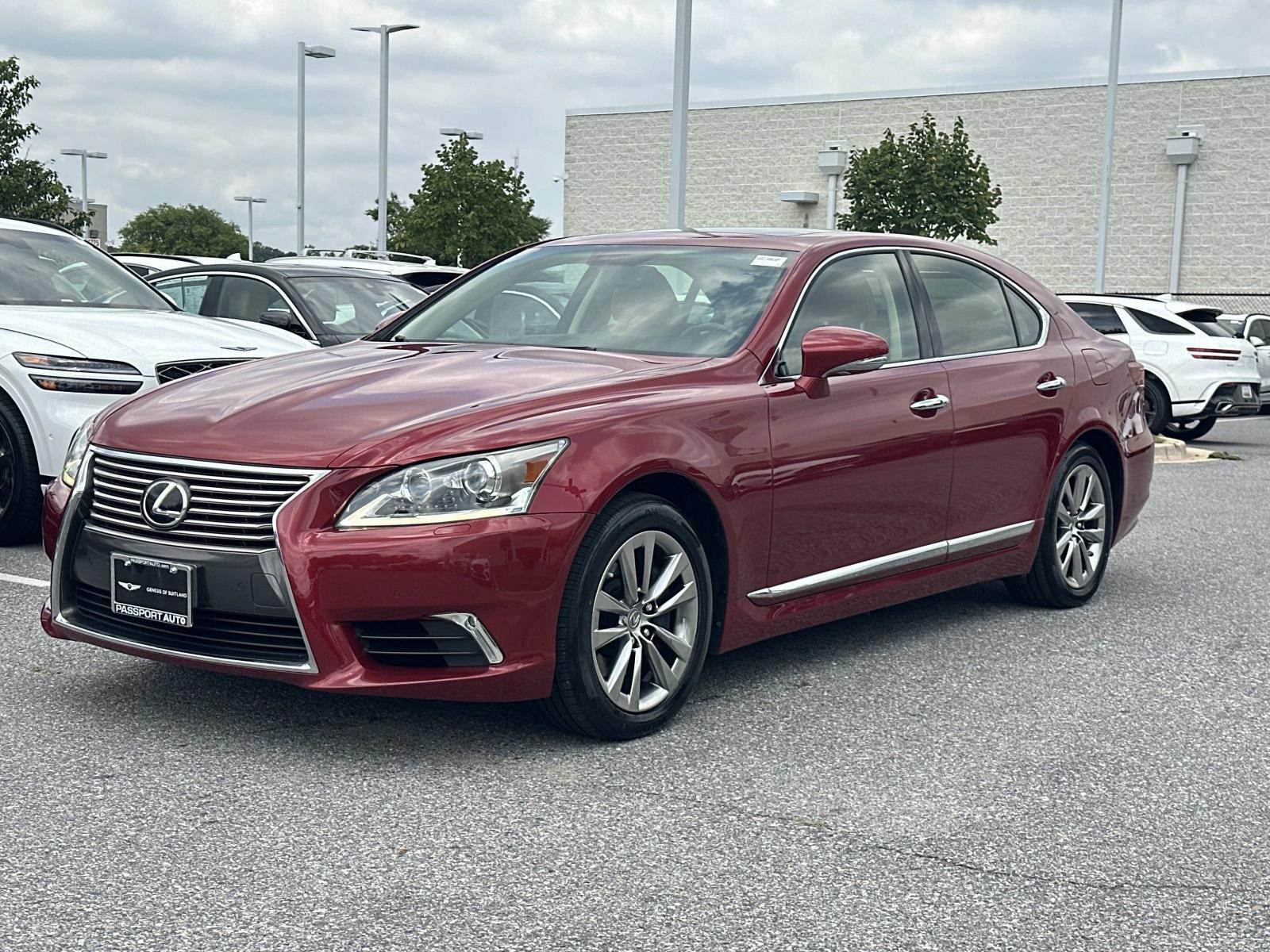 Red 2015 Lexus LS Sedan All-Wheel Drive Automatic