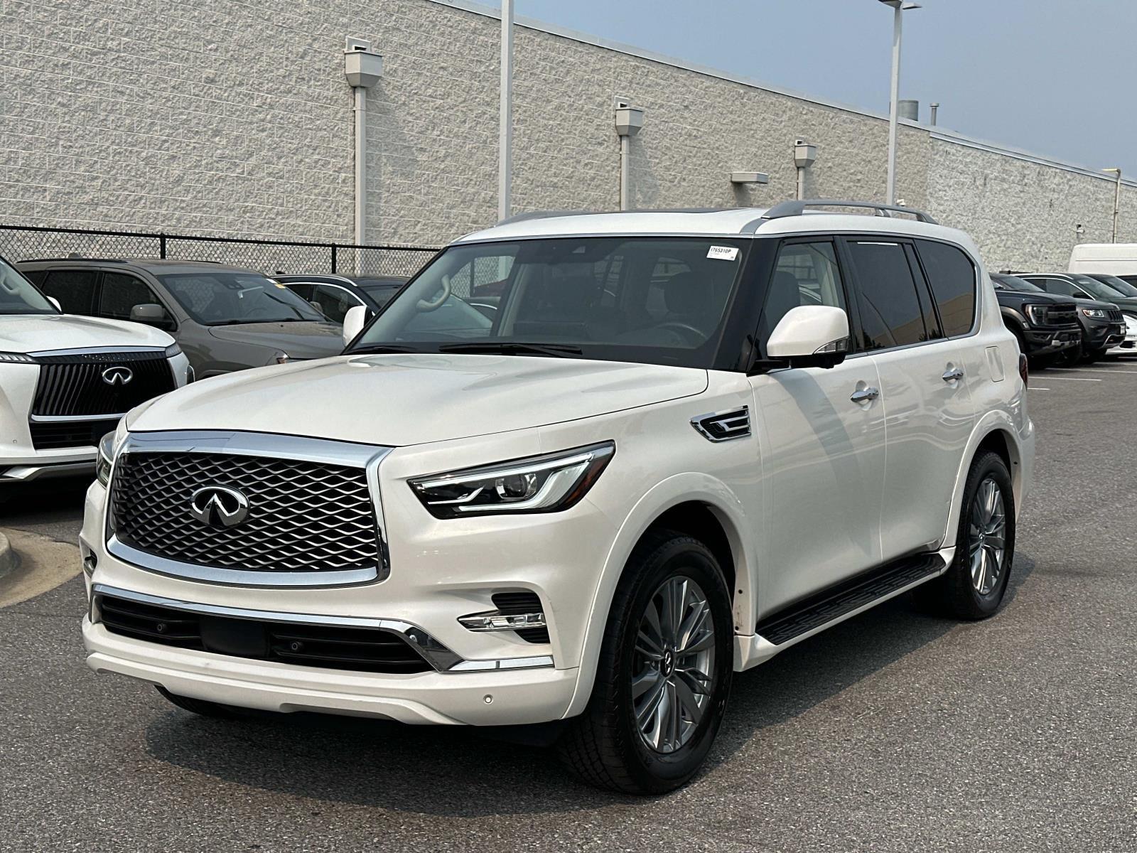 Moonstone White 2024 INFINITI QX80 SUV / Crossover Rear-Wheel Drive 7-Speed Automatic