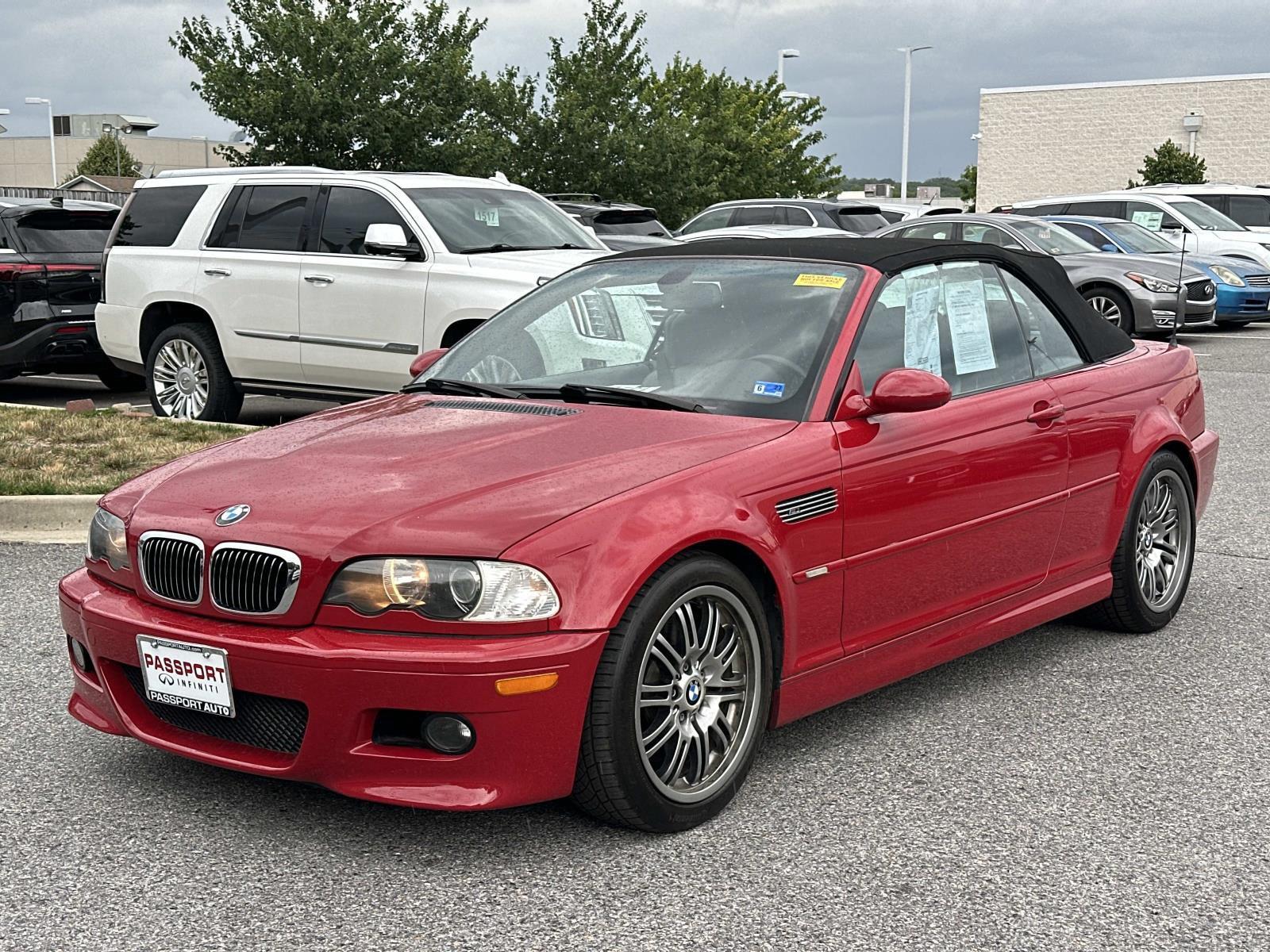 Imola Red 2004 BMW M3 Convertible Rear-Wheel Drive 6-Speed Manual