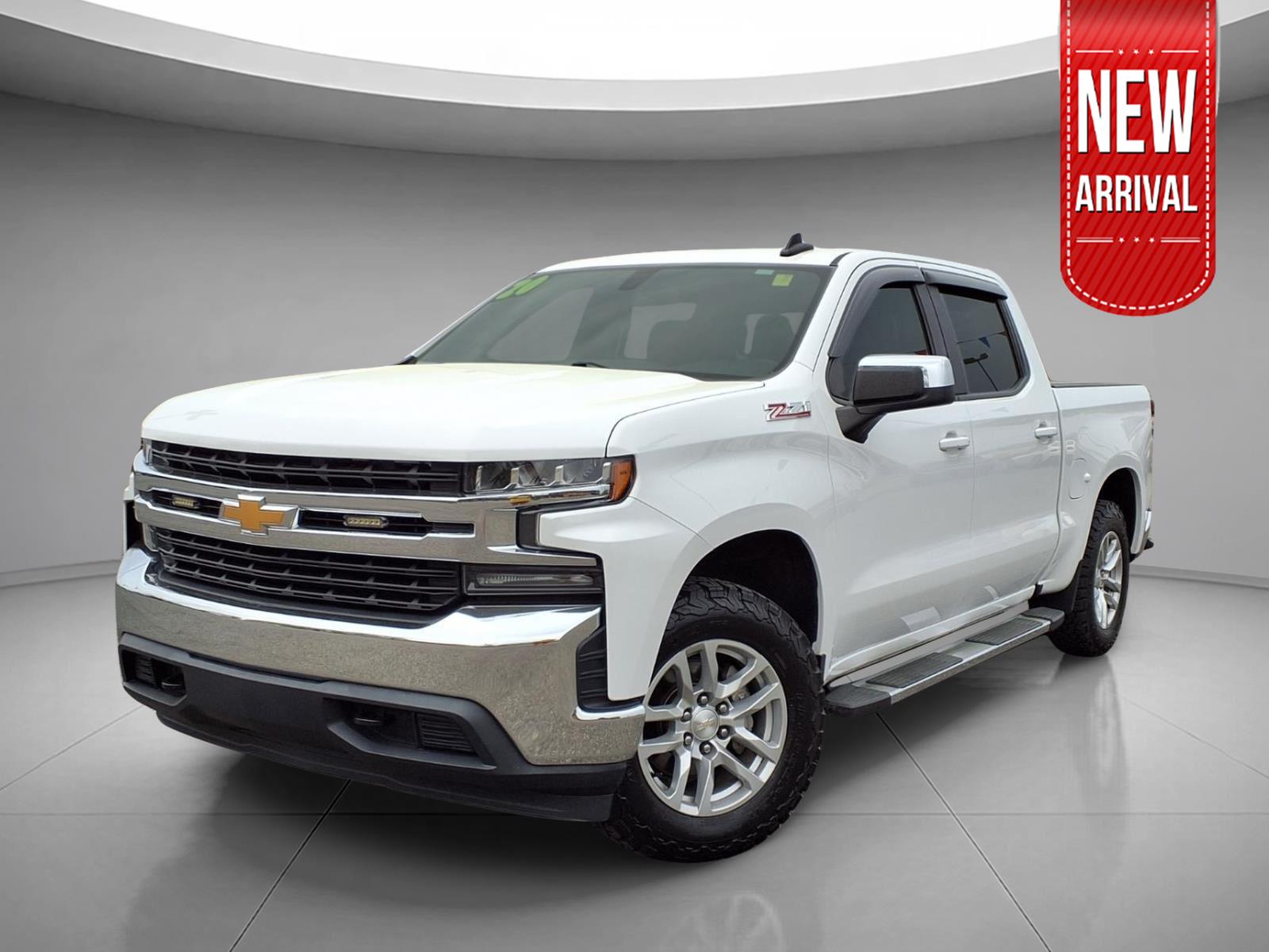 Summit White 2020 Chevrolet Silverado 1500 LT Crew Cab 4WD Pickup Truck Four-Wheel Drive 8-Speed Automatic